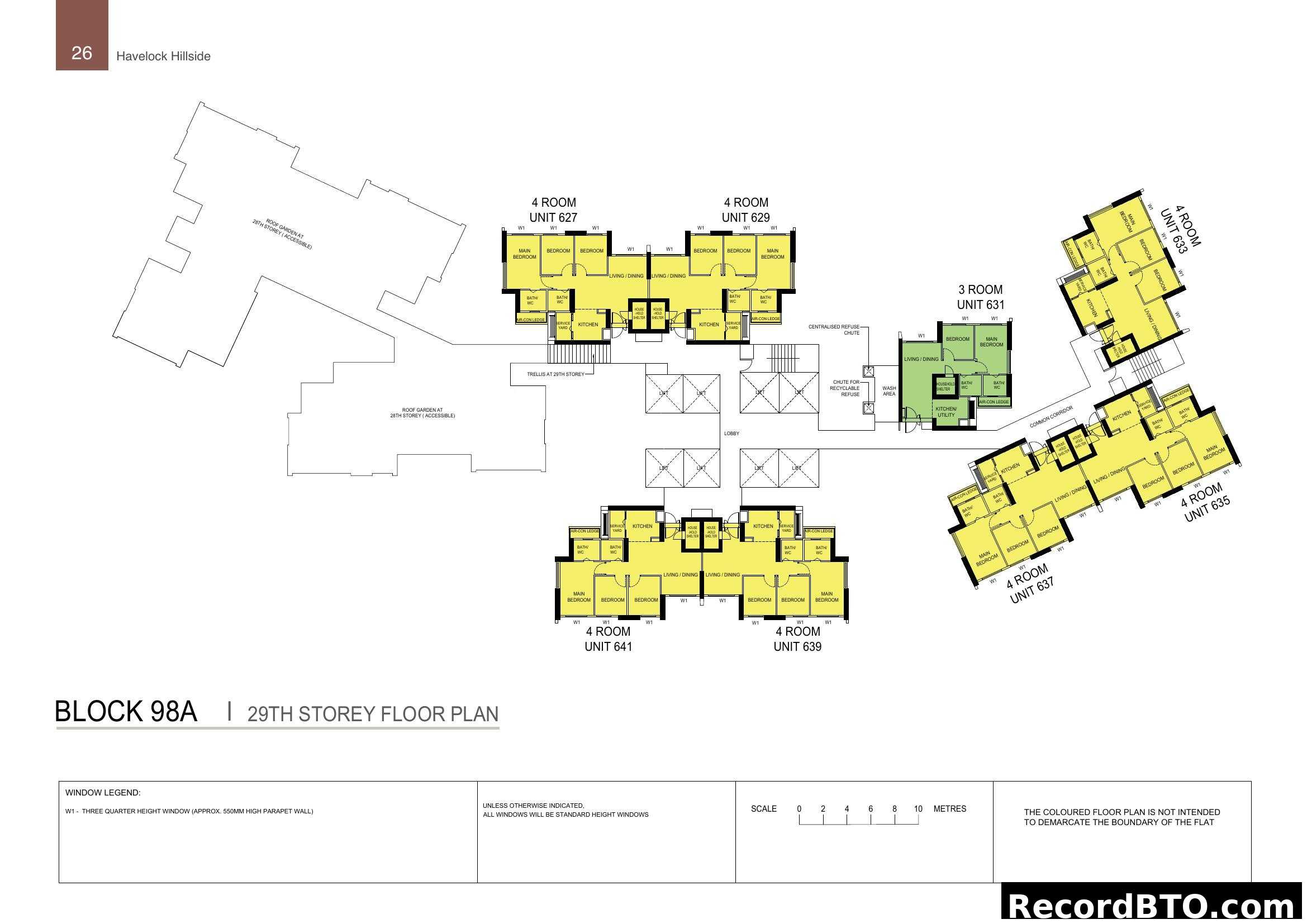 Havelock Hillside Block 98A 29th Storey Floor Plan