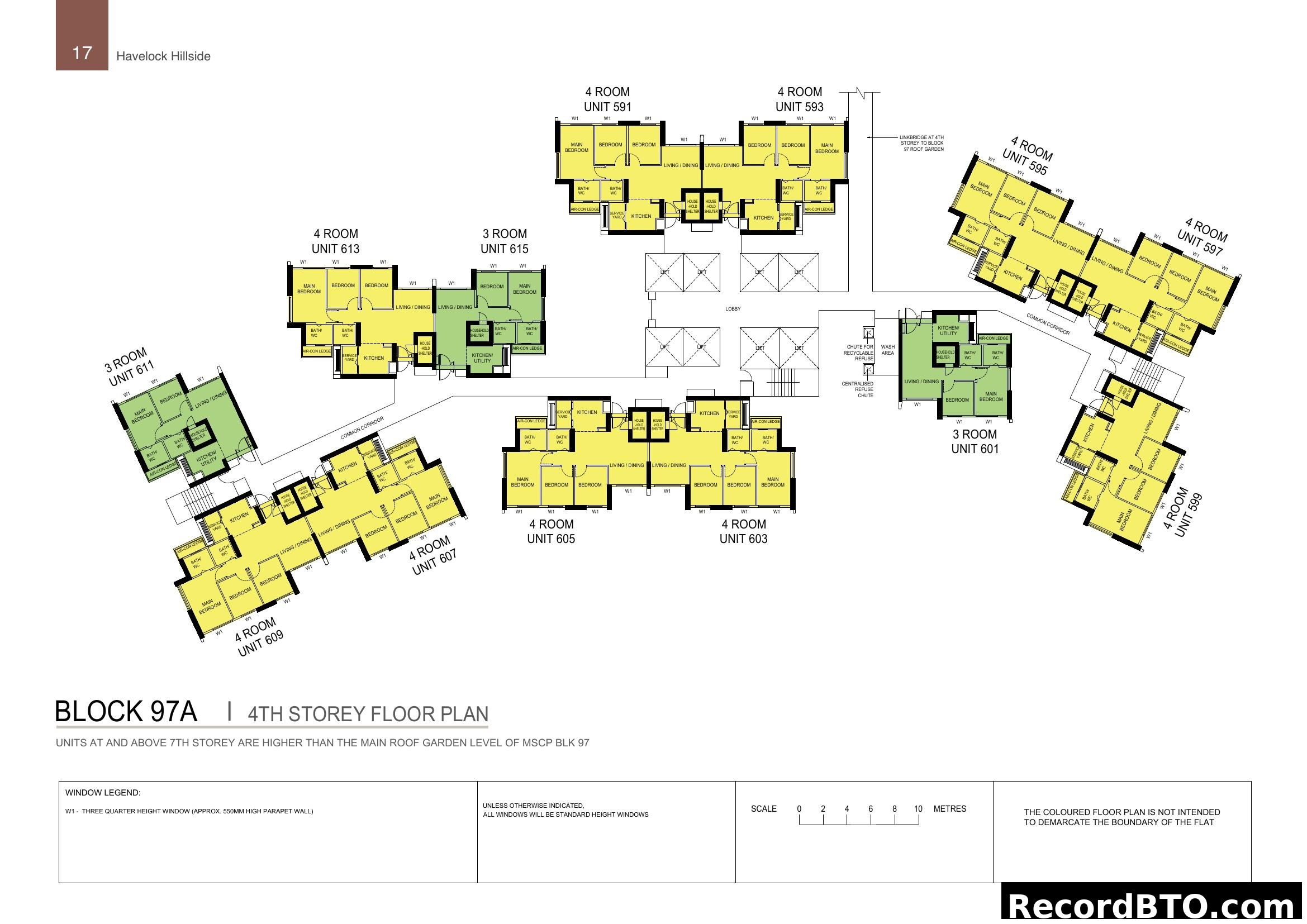 Havelock Hillside Block 97A 4th Storey Floor Plan