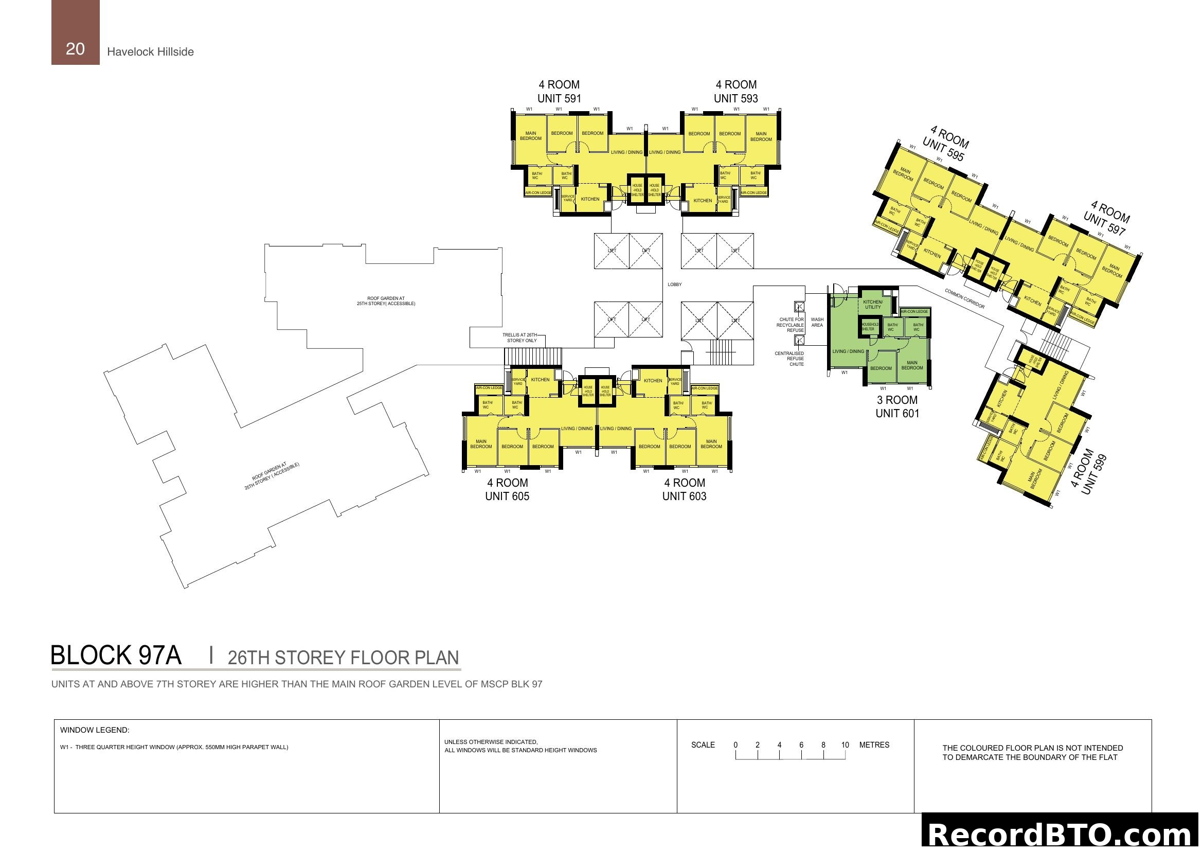 Havelock Hillside Block 97A - 26th Storey Floor Plan