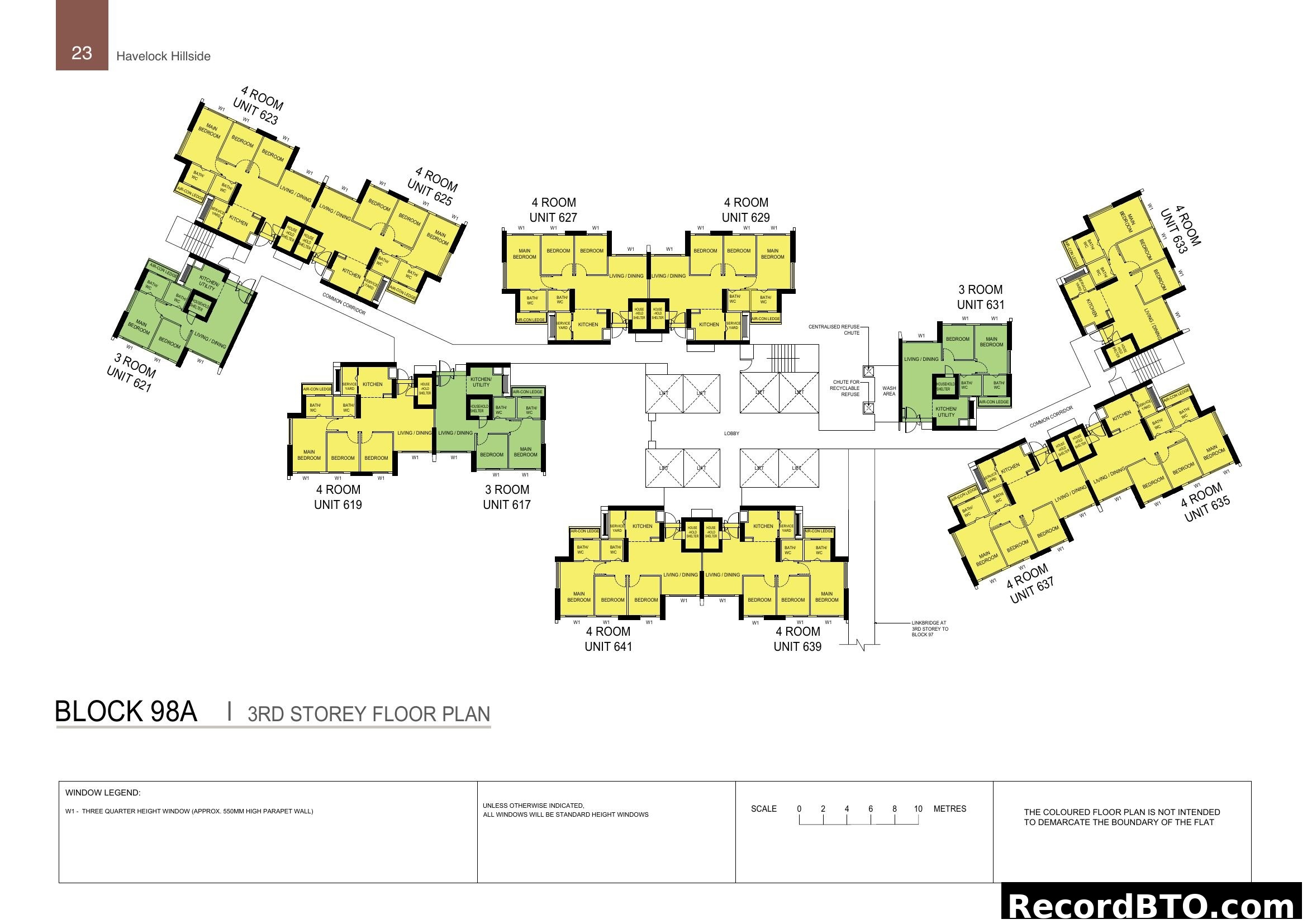 Havelock Hillside Block 98A 3rd Storey Floor Plan
