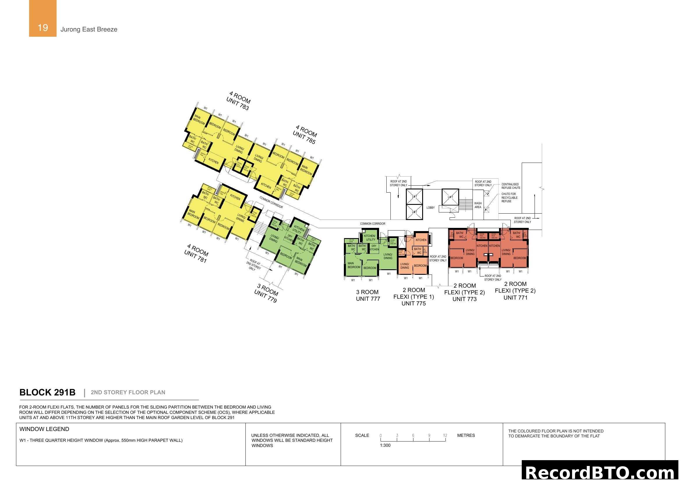 Block 291B 2nd Storey Floor Plan (Jurong East Breeze)