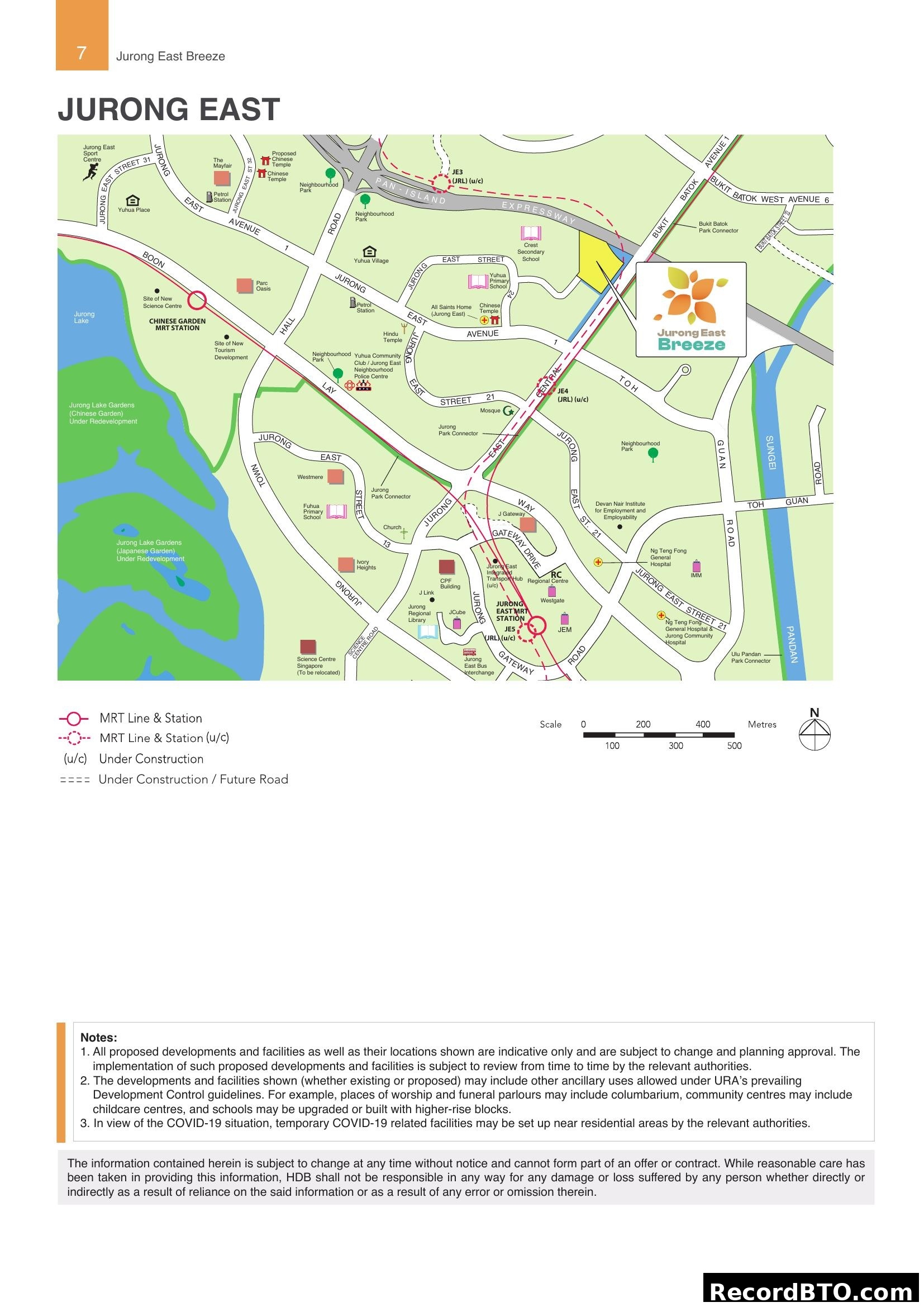 Jurong East Breeze Location Map