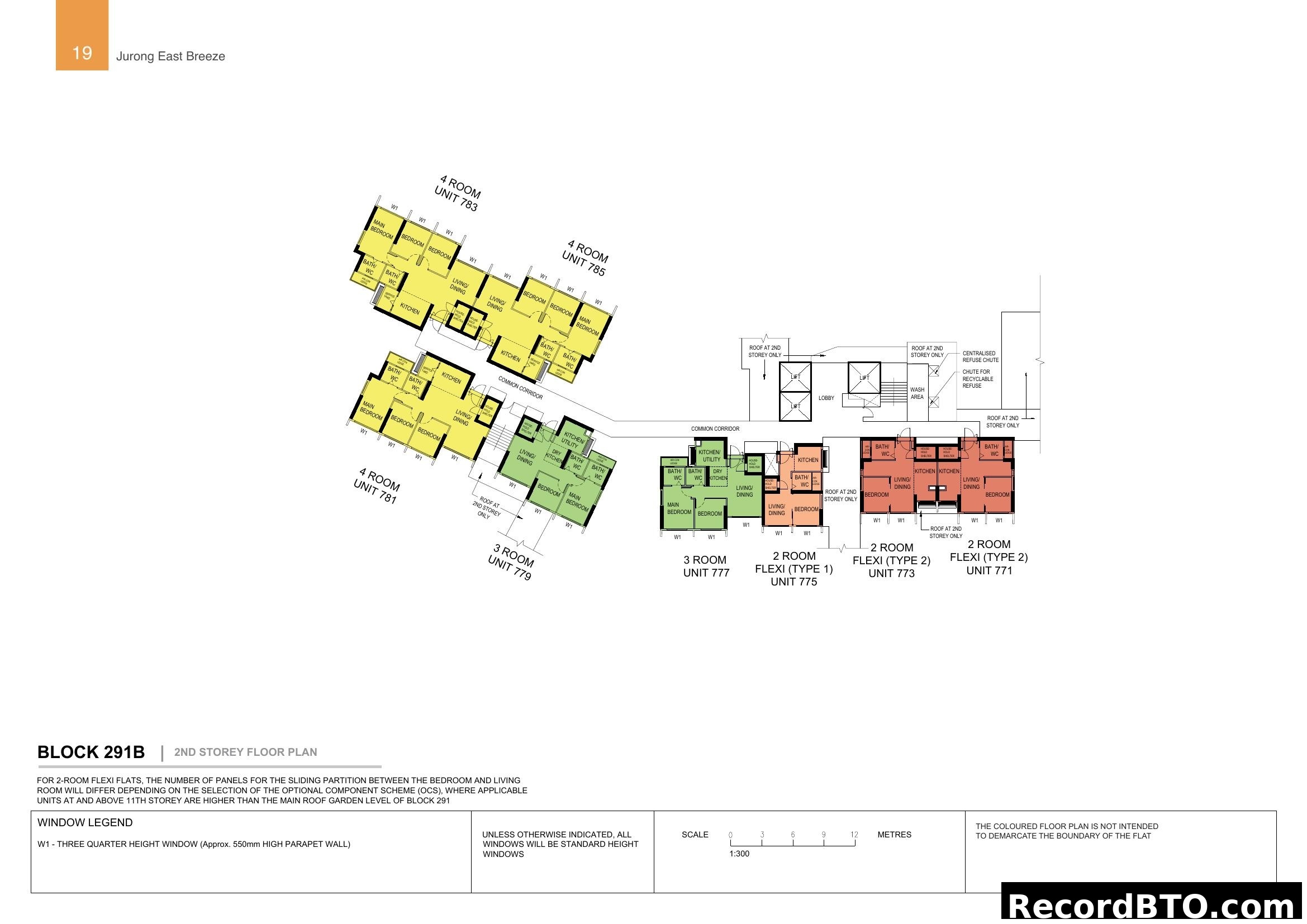 Block 291B 2nd Storey Floor Plan (Jurong East Breeze)
