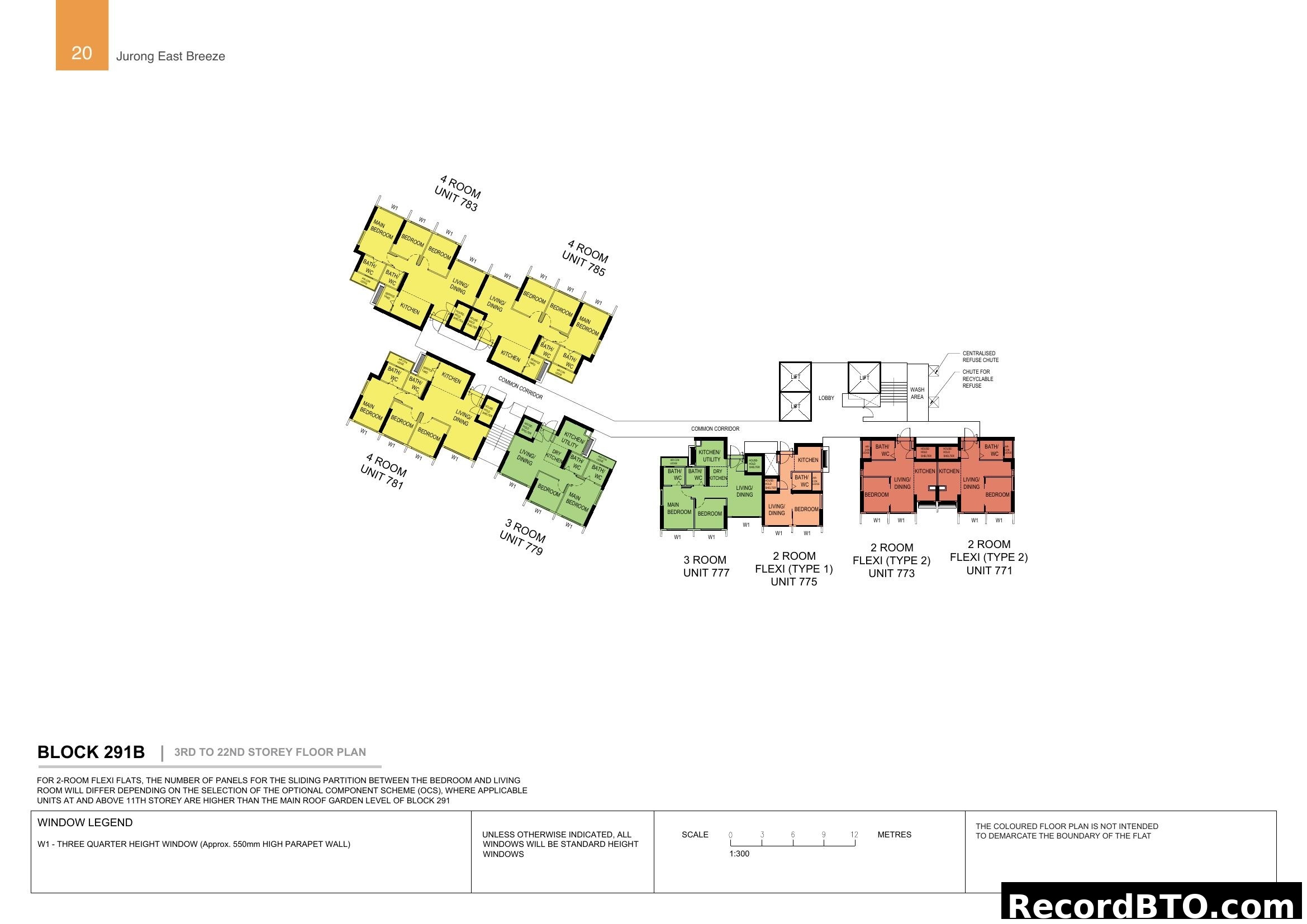Jurong East Breeze Block 291B Floor Plan