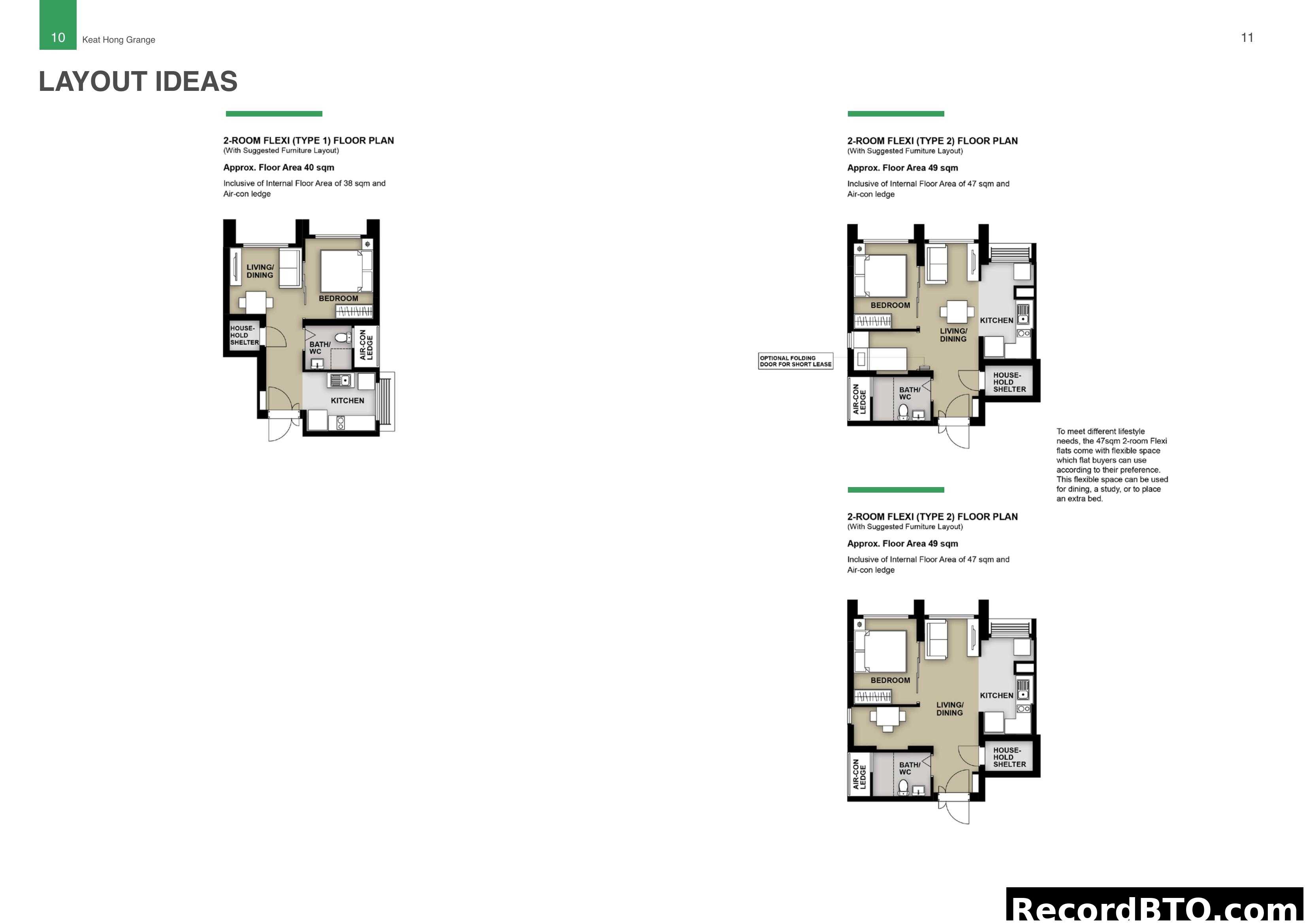 Keat Hong Grange 2-Room Flexi Layout Ideas