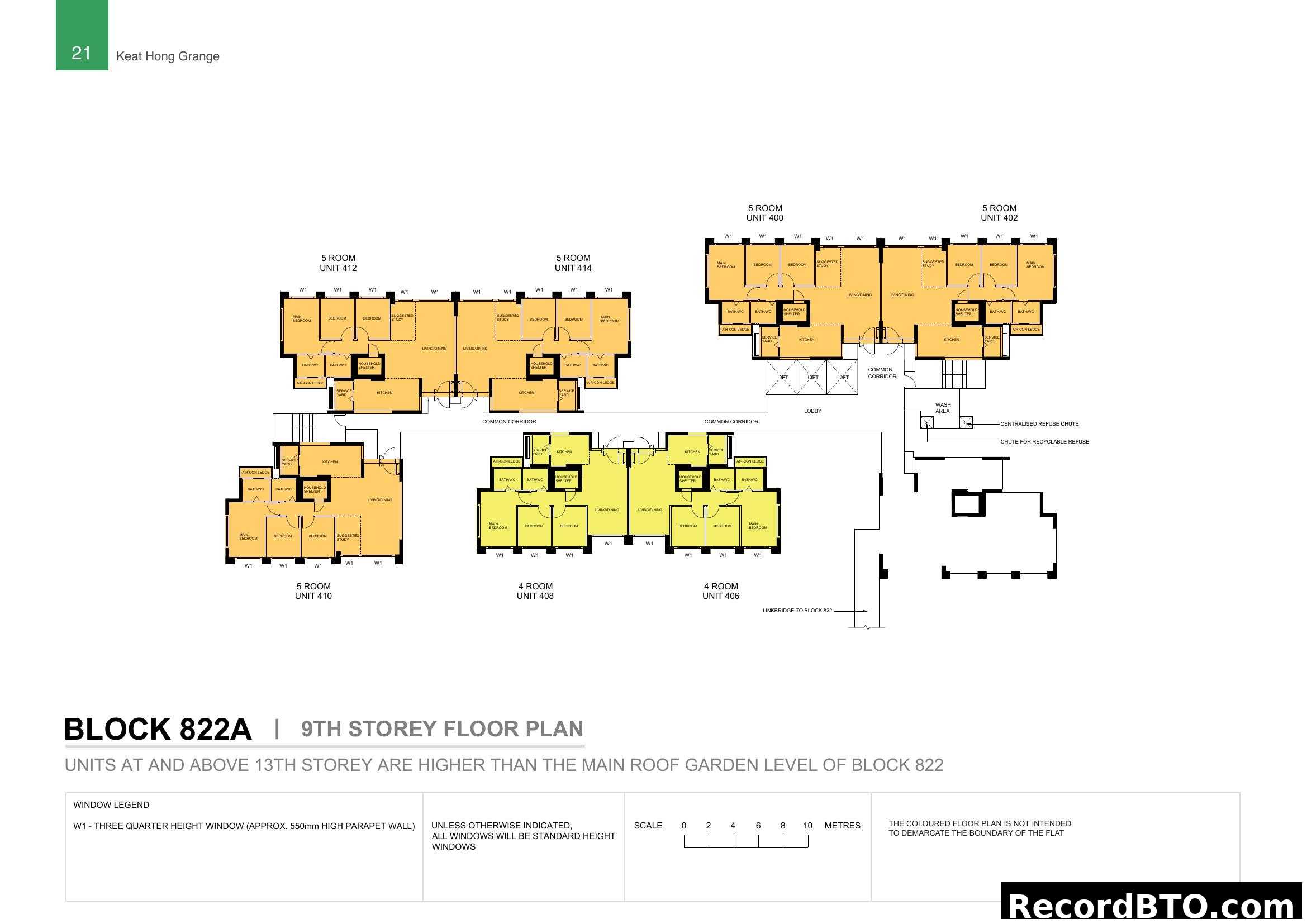 Keat Hong Grange Block 822A 9th Storey Floor Plan