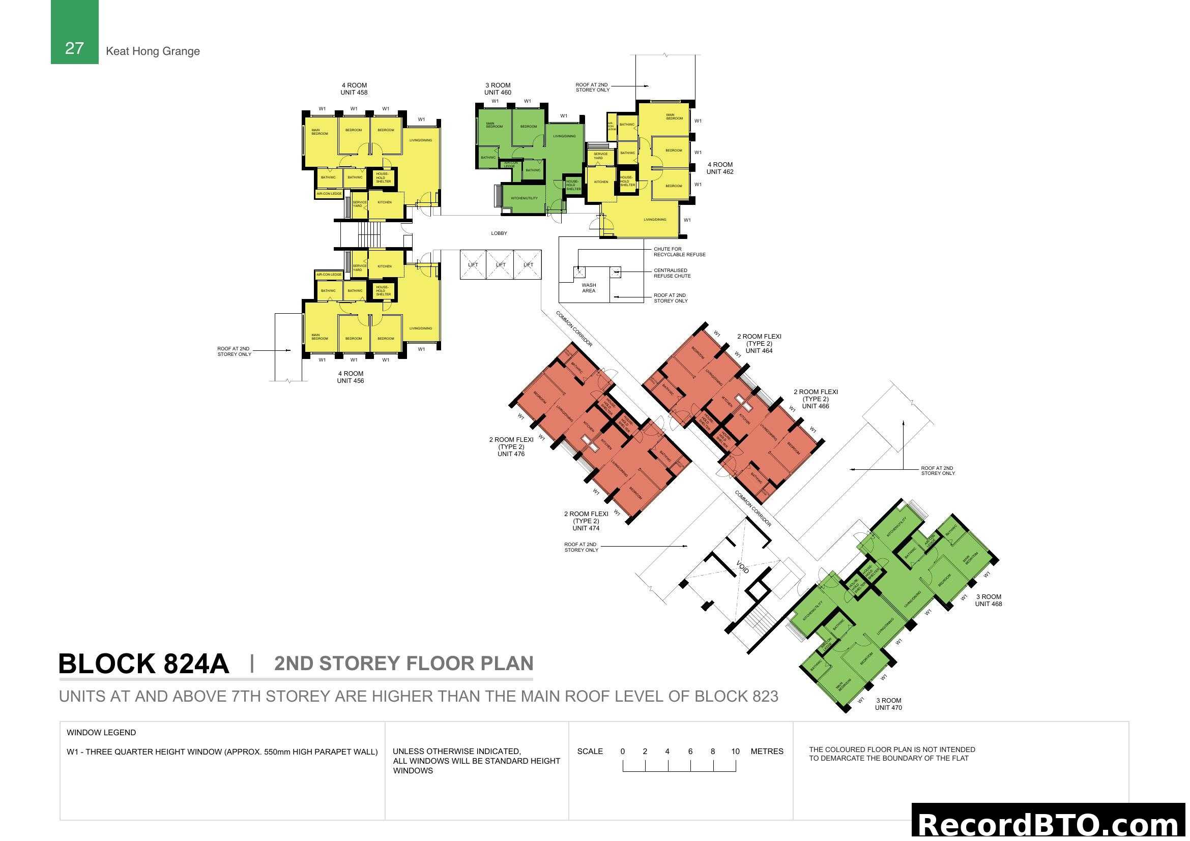 Block 824A 2nd Storey Floor Plan - Keat Hong Grange