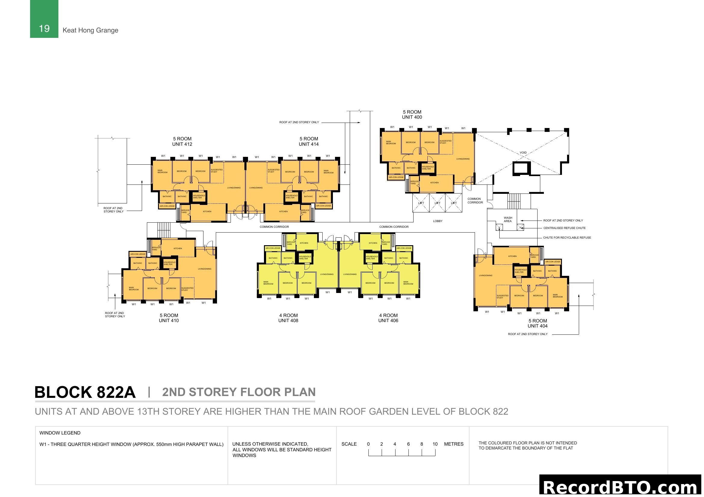 Block 822A 2nd Storey Floor Plan