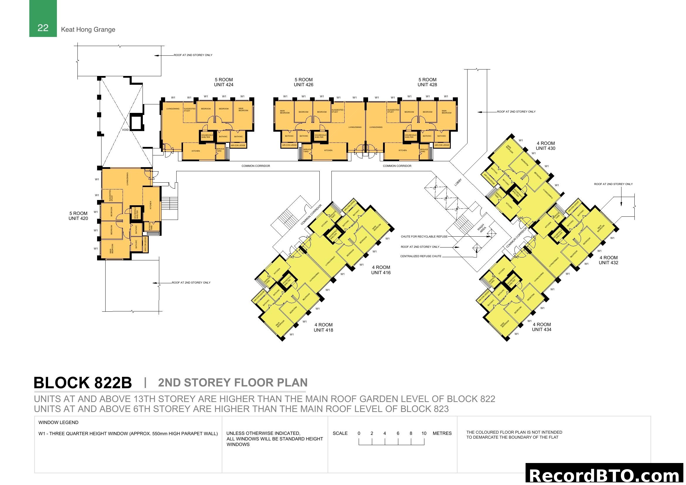 Keat Hong Grange Block 822B 2nd Storey Floor Plan