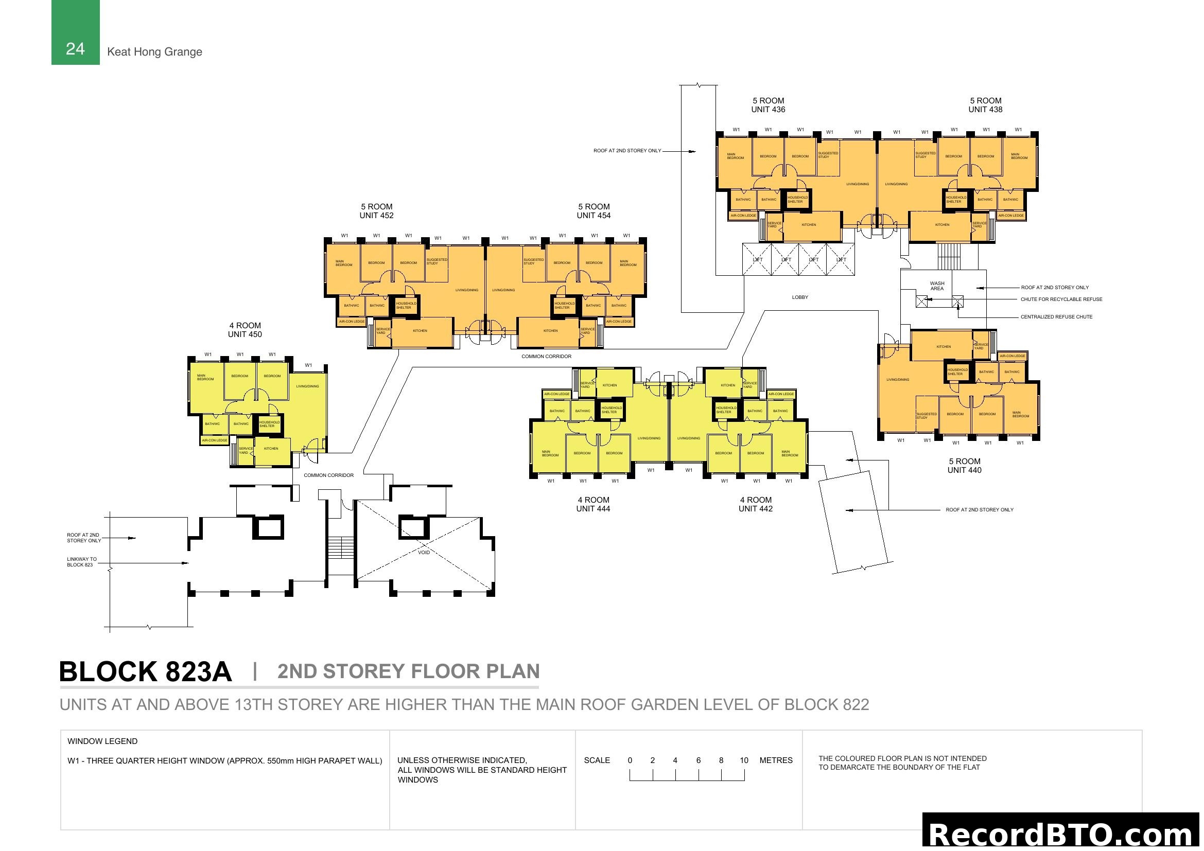Block 823A 2nd Storey Floor Plan - Keat Hong Grange
