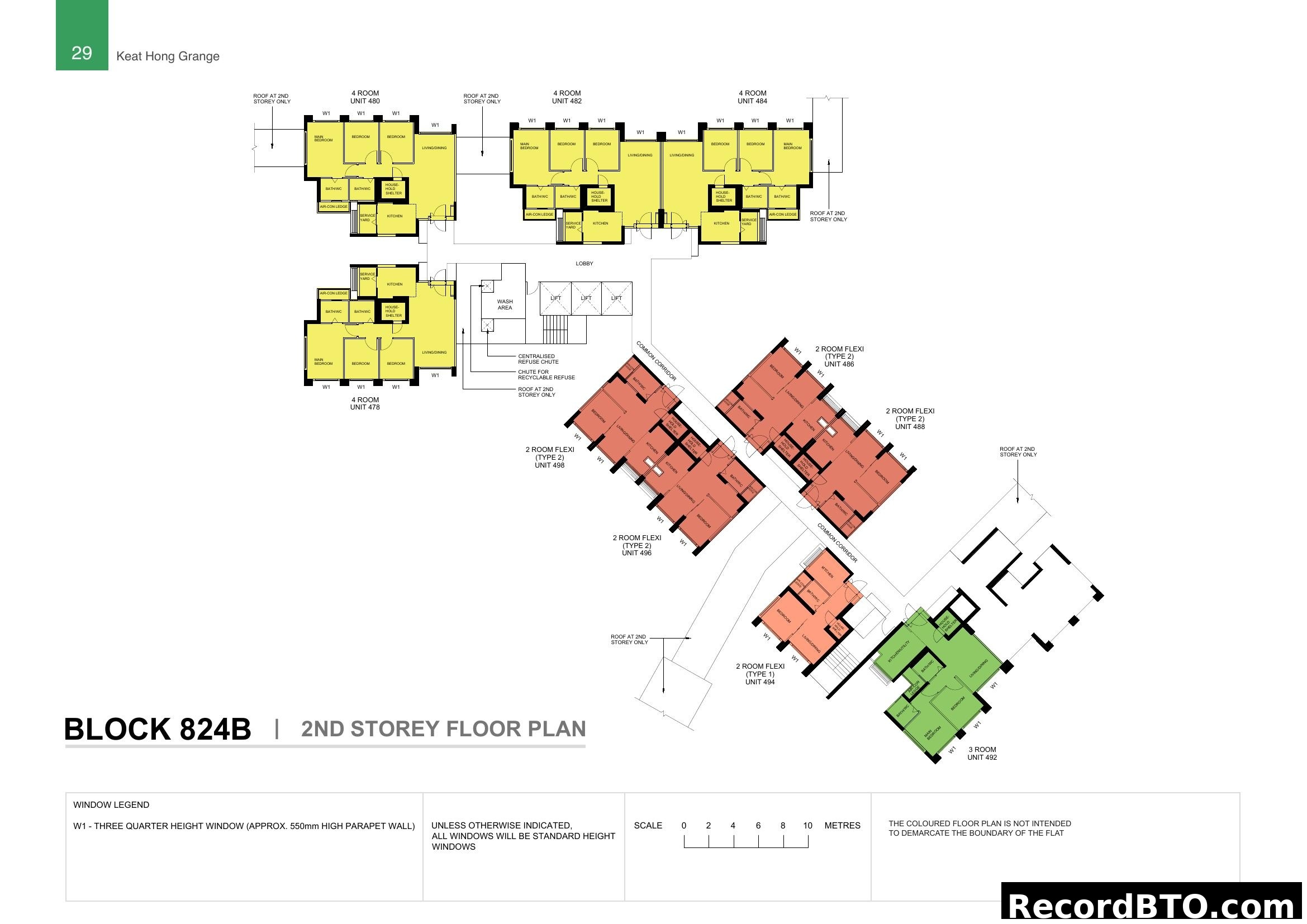 Keat Hong Grange Block 824B 2nd Storey Floor Plan