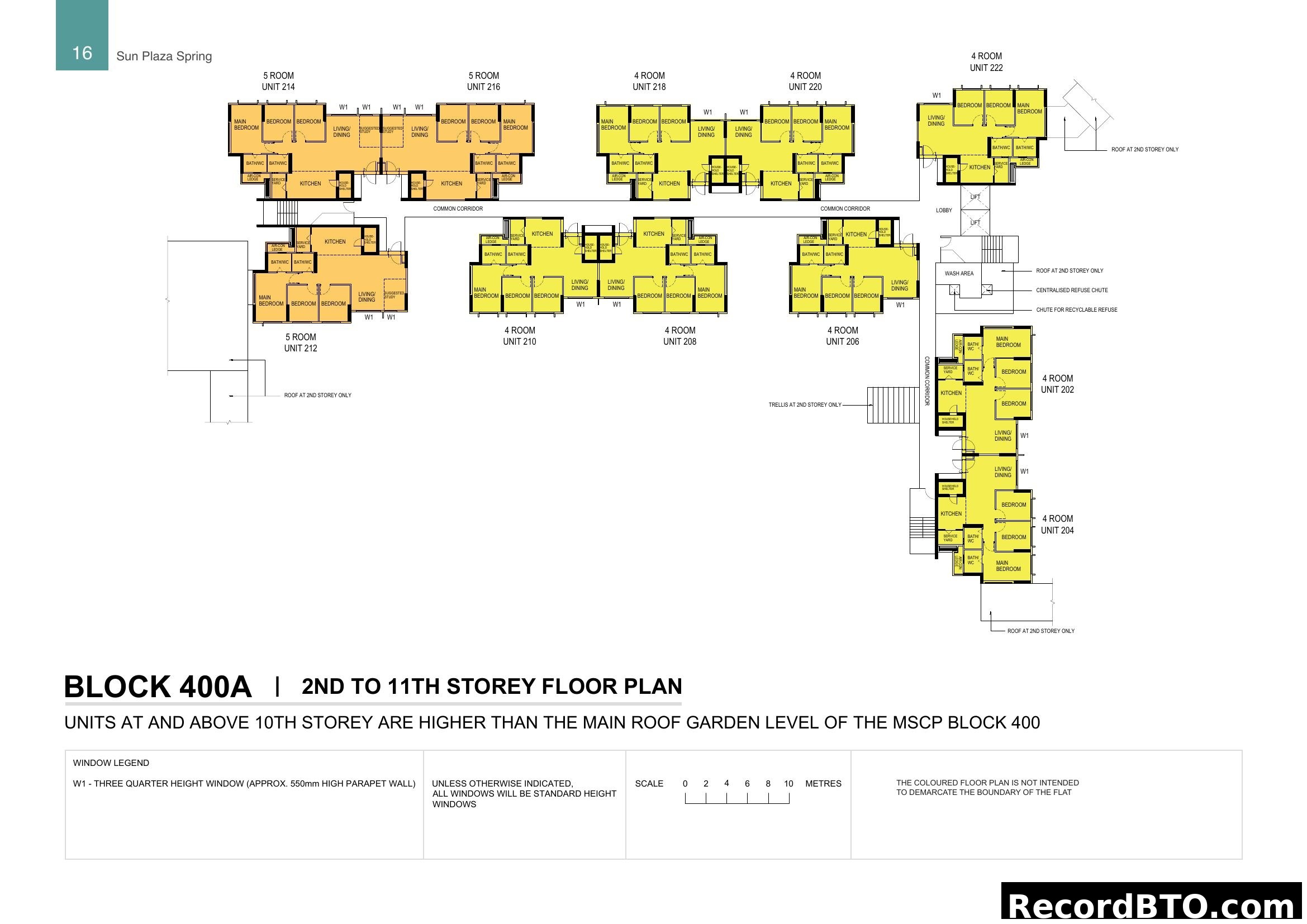 Block 400A - 2nd to 11th Storey Floor Plan