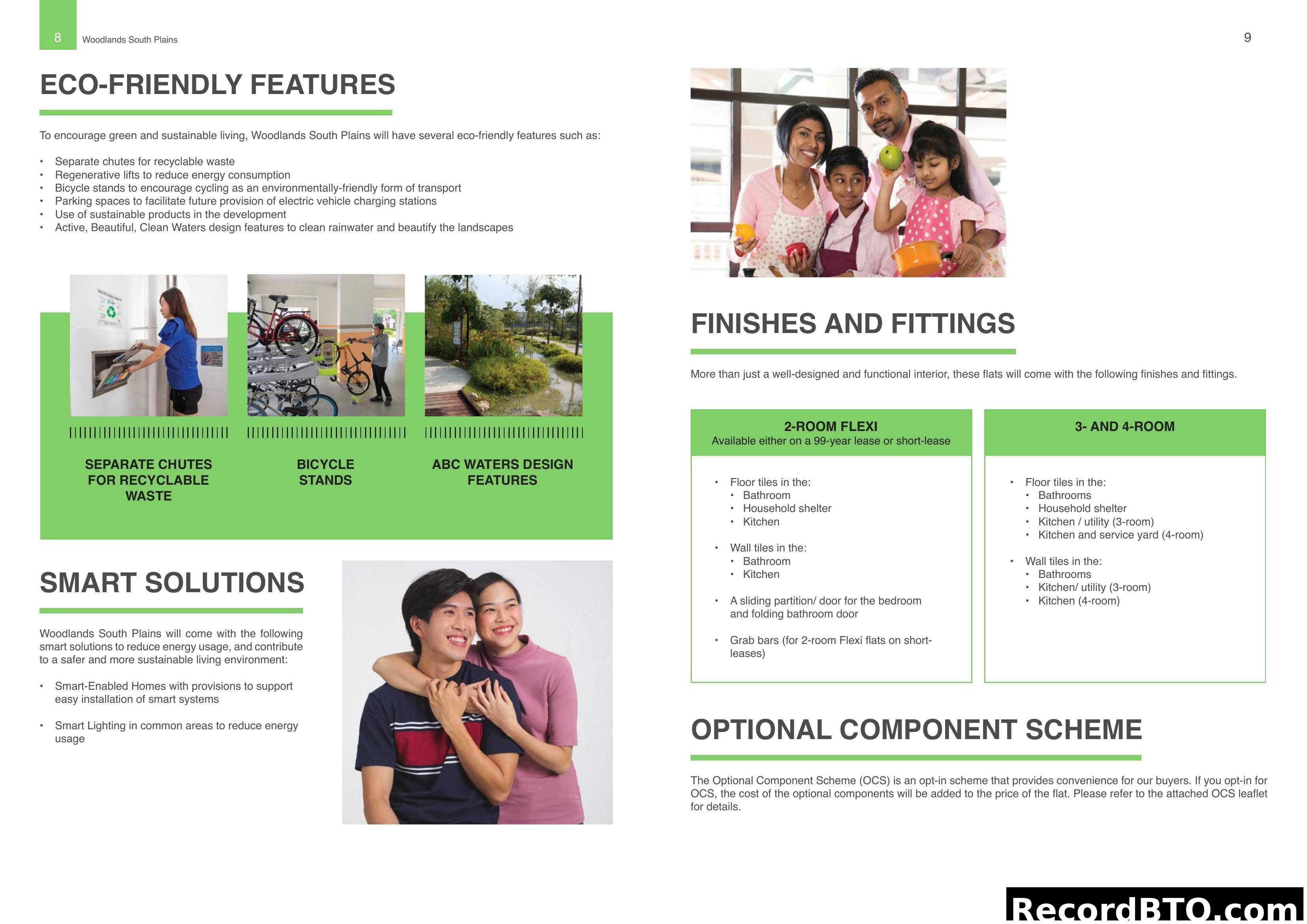 Woodlands South Plains Eco-Friendly Features & Finishes