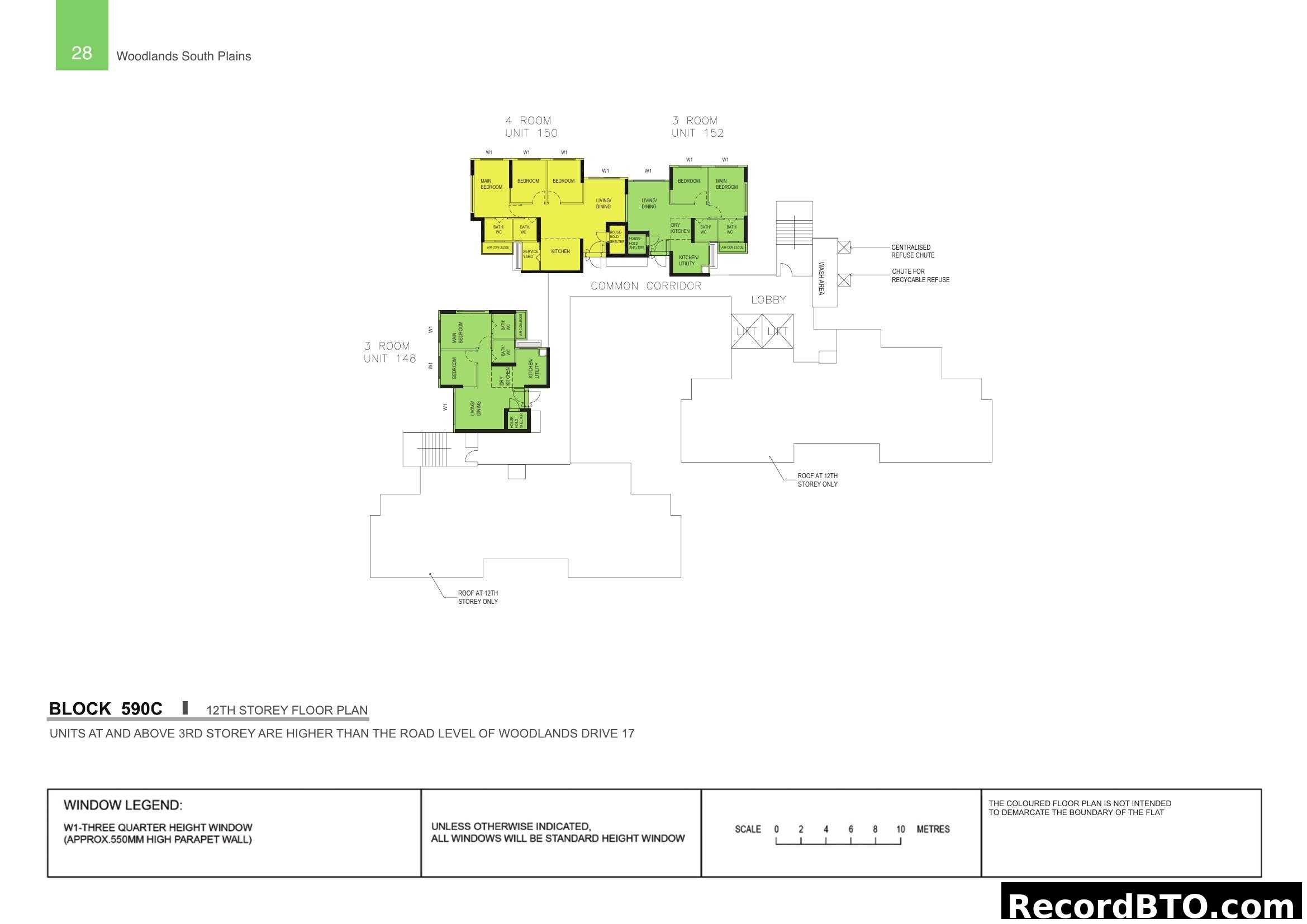 Block 590C 12th Storey Floor Plan