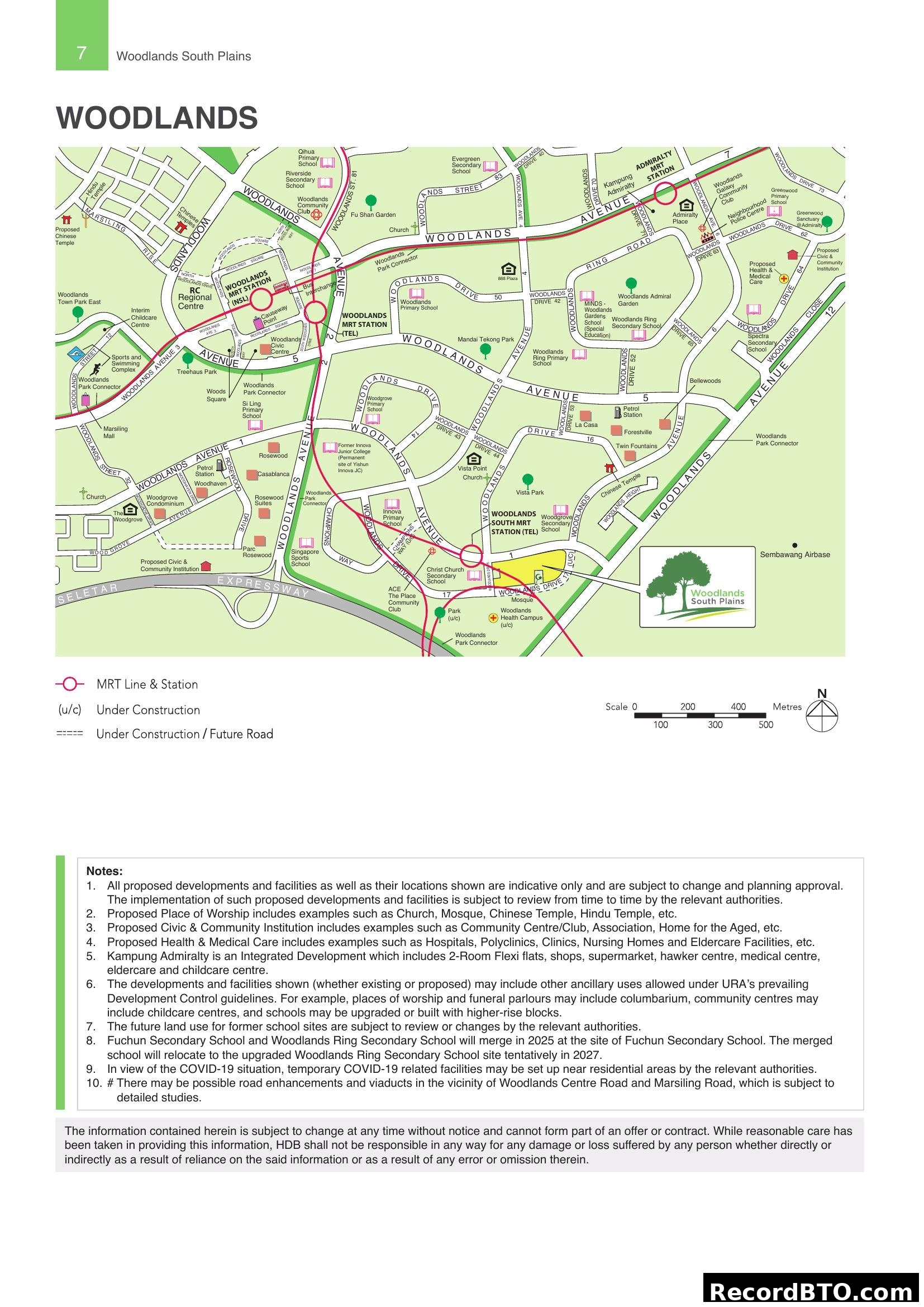 Woodlands South Plains Location Map
