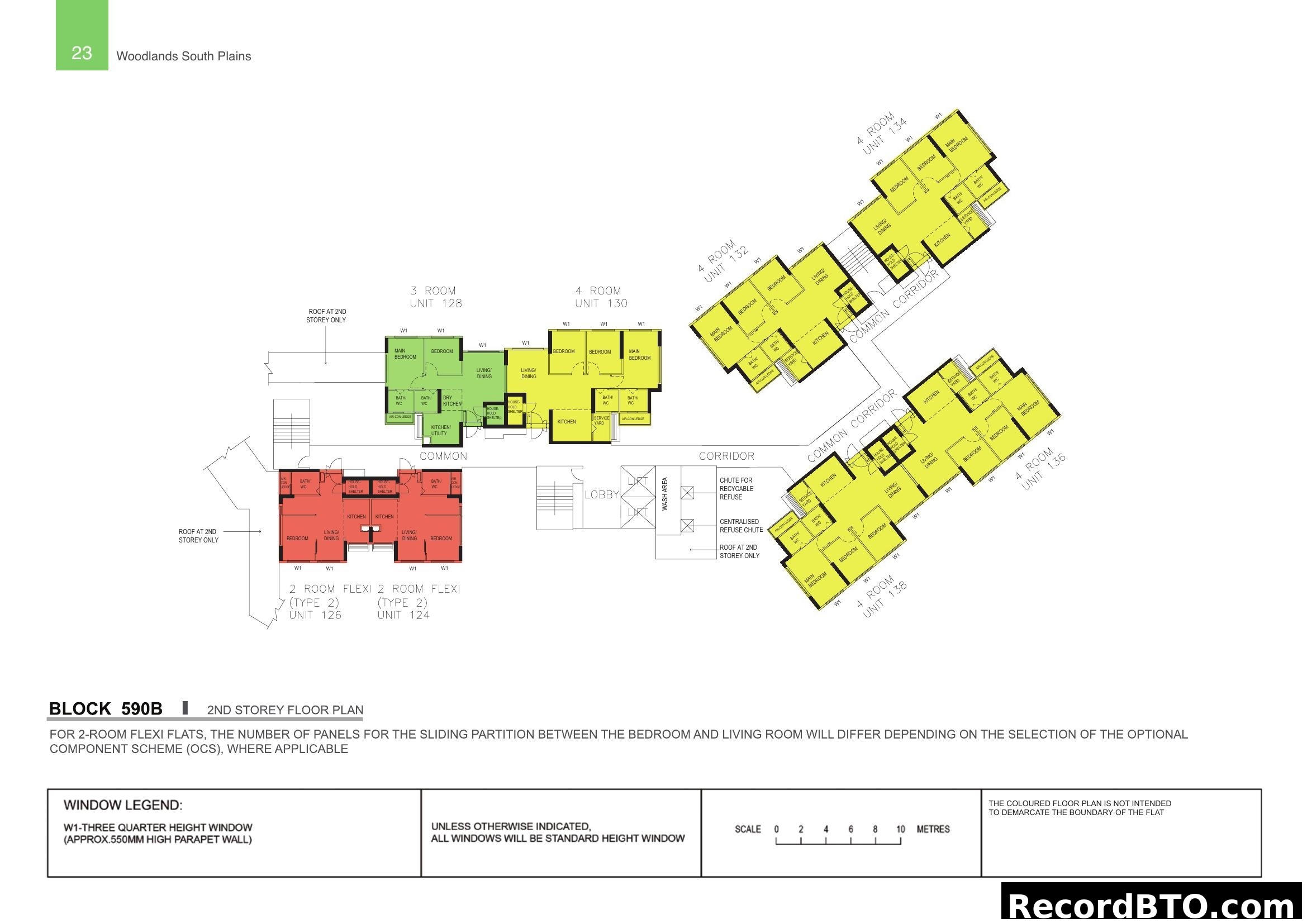 Block 590B 2nd Storey Floor Plan