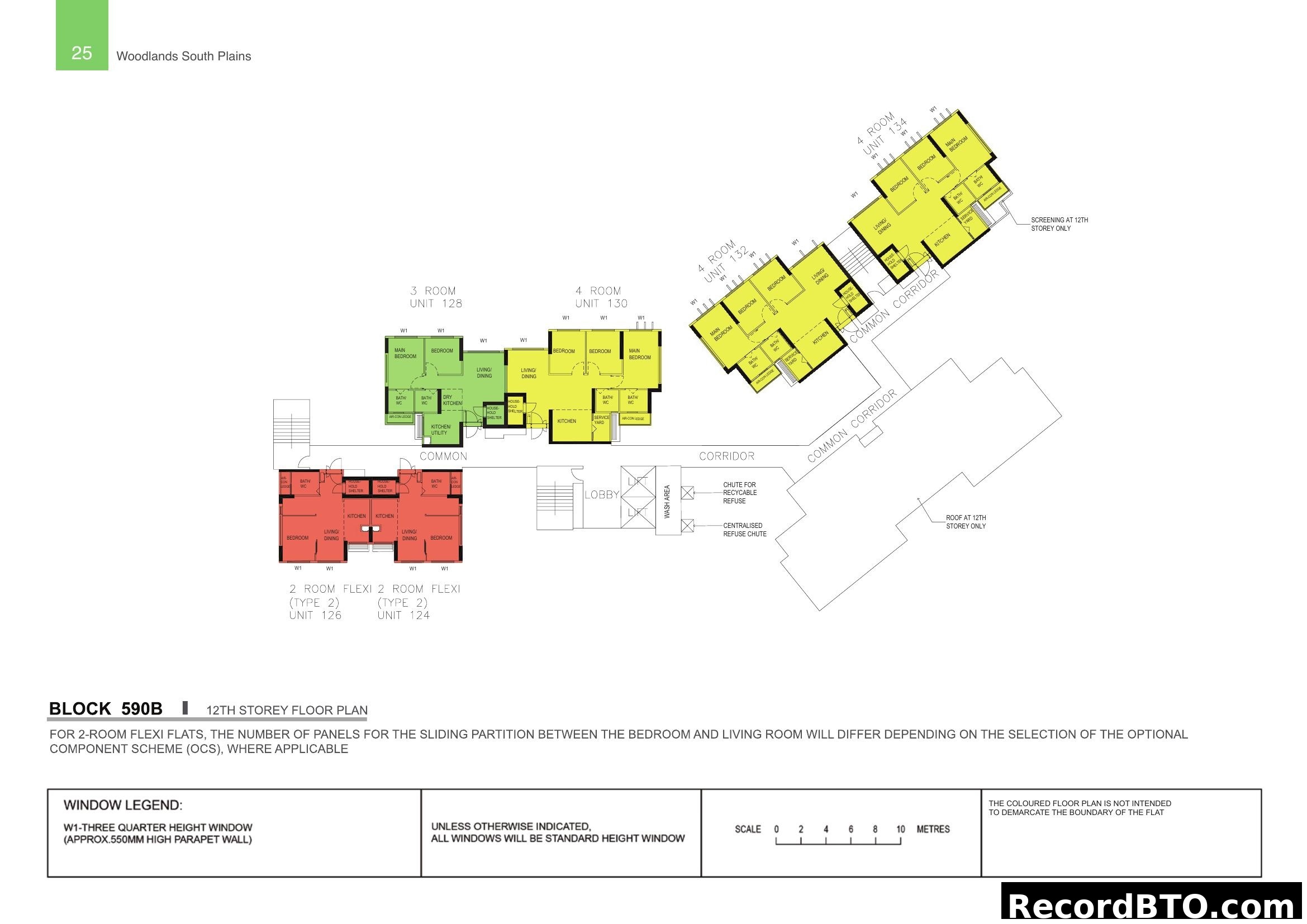 Block 590B 12th Storey Floor Plan