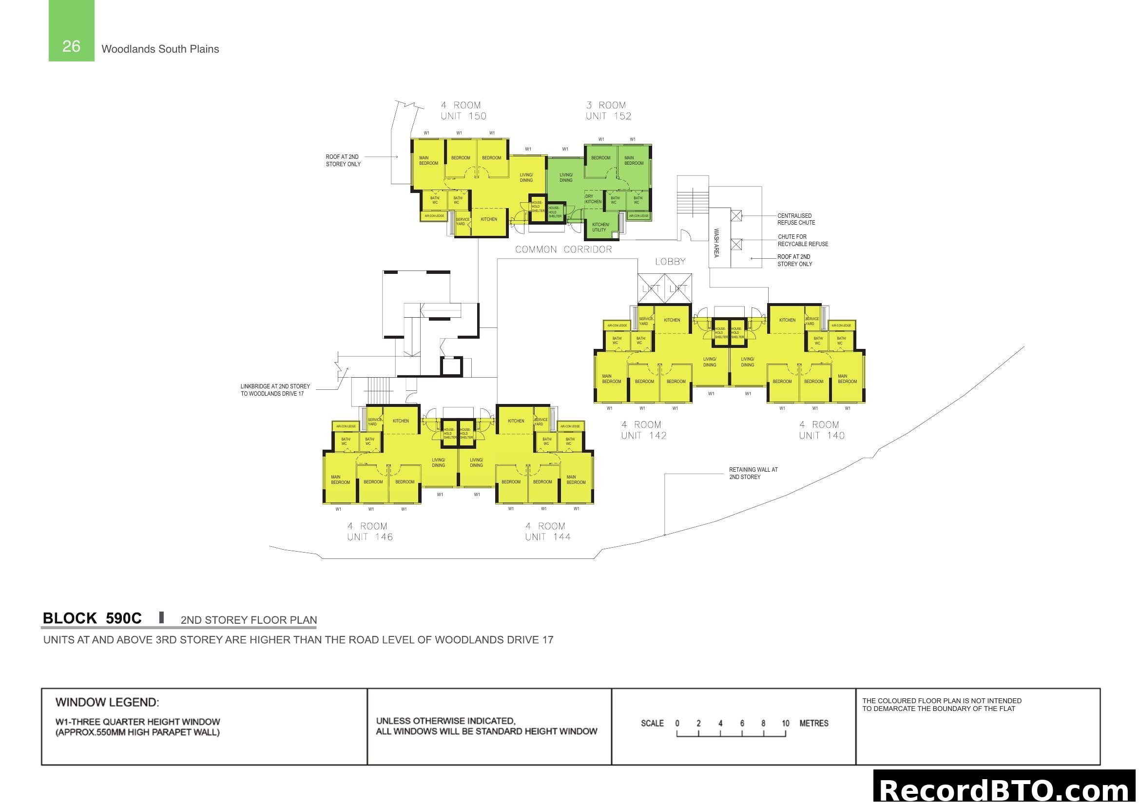 Block 590C 2nd Storey Floor Plan
