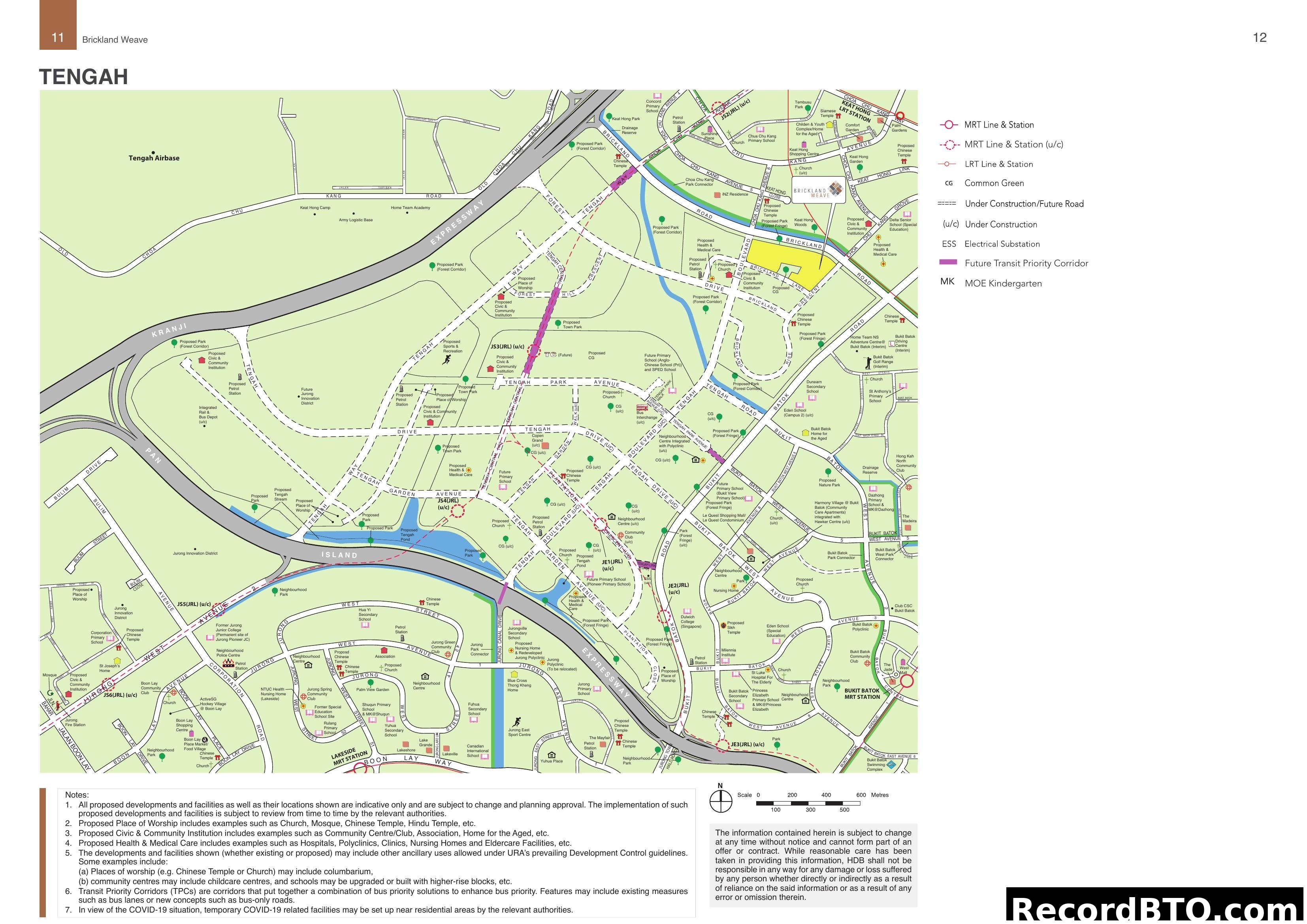 Tengah Brickland Weave Location and Amenities Map