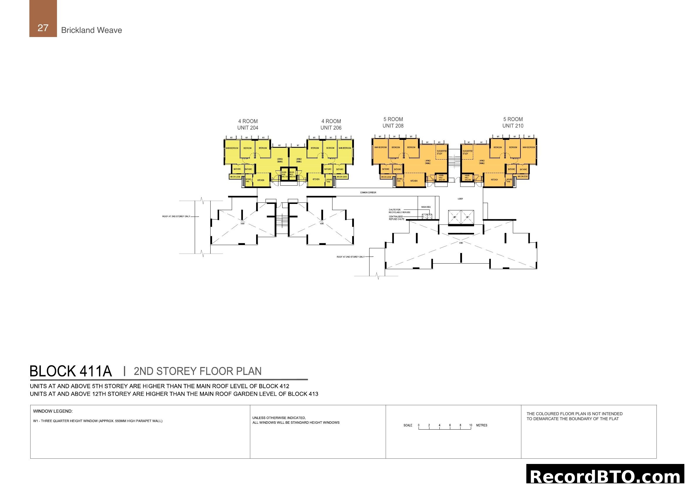 Block 411A 2nd Storey Floor Plan - Brickland Weave