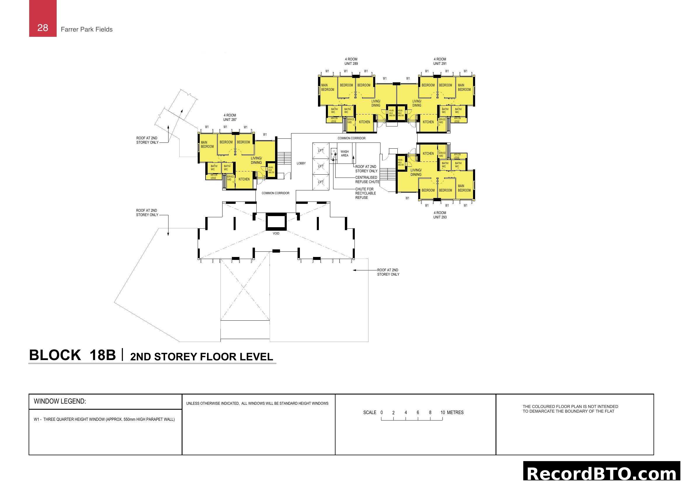Block 18B 2nd Storey Floor Plan - Farrer Park Fields