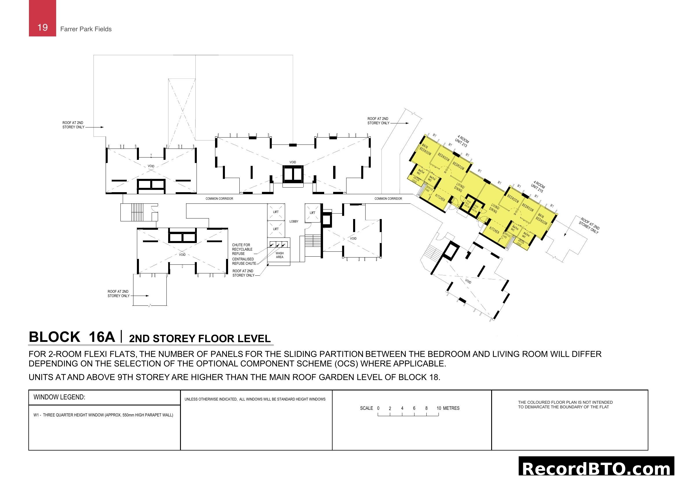 Farrer Park Fields - Block 16A 2nd Storey Floor Plan