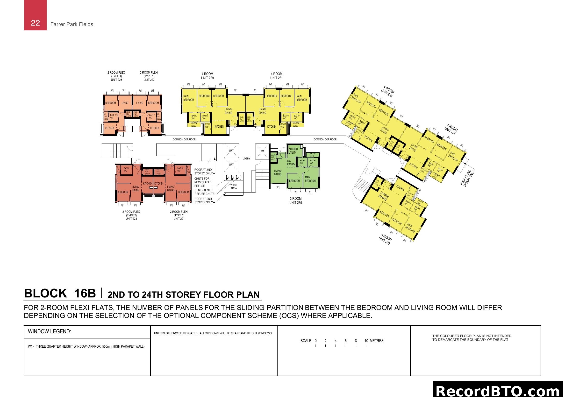 Farrer Park Fields Block 16B (2nd-24th Storey) Floor Plan