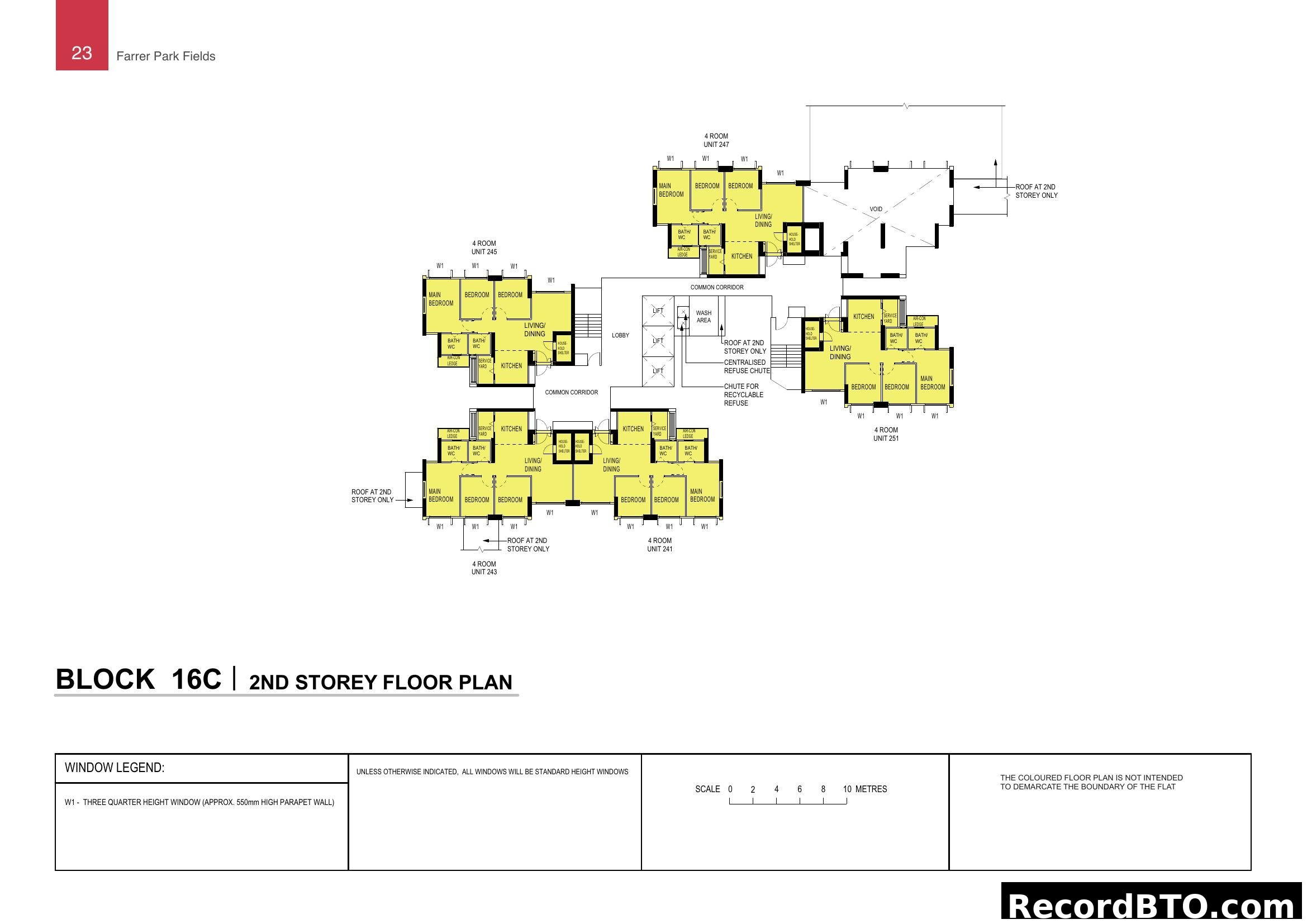 Farrer Park Fields Block 16C 2nd Storey Floor Plan
