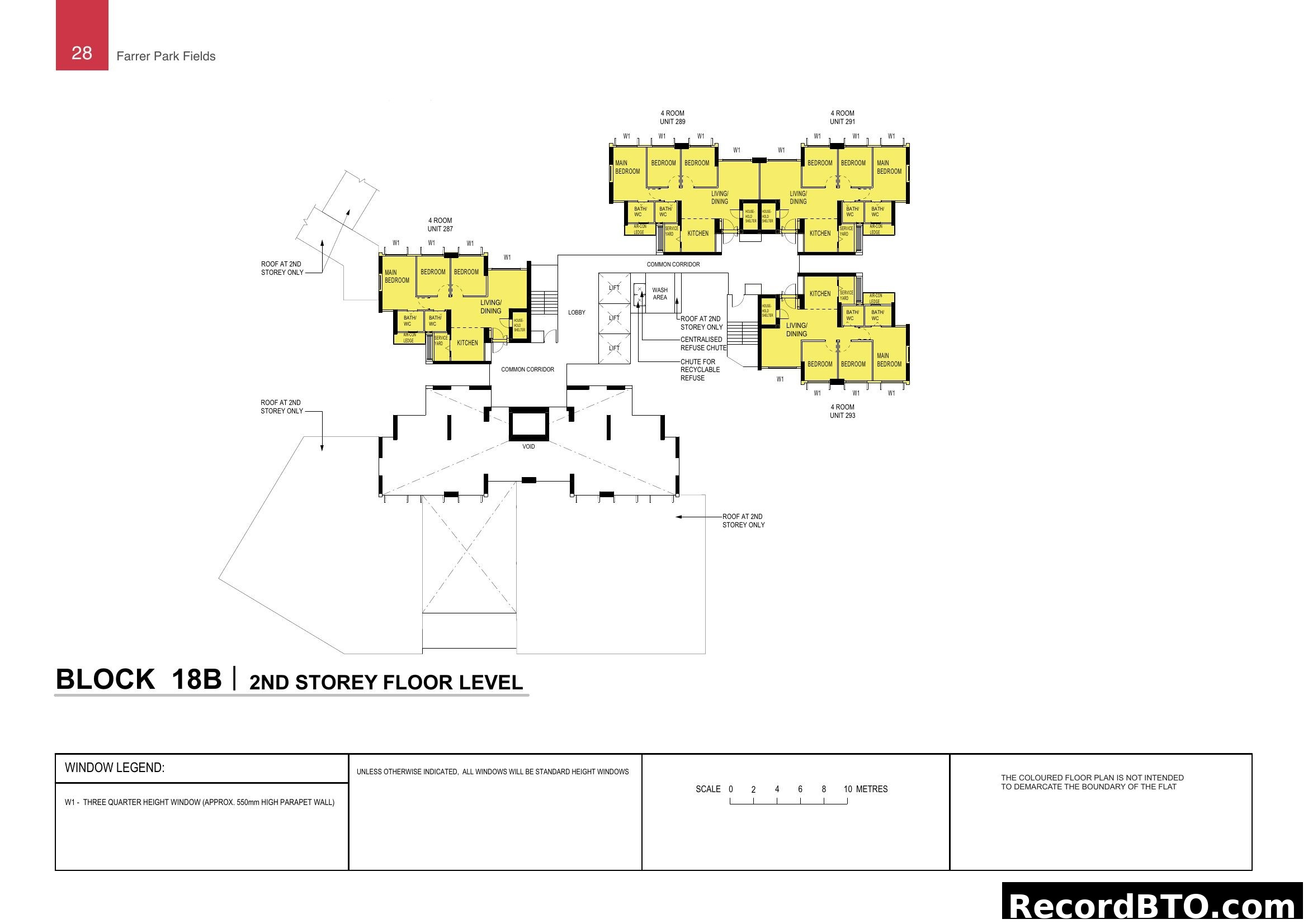 Block 18B 2nd Storey Floor Plan - Farrer Park Fields