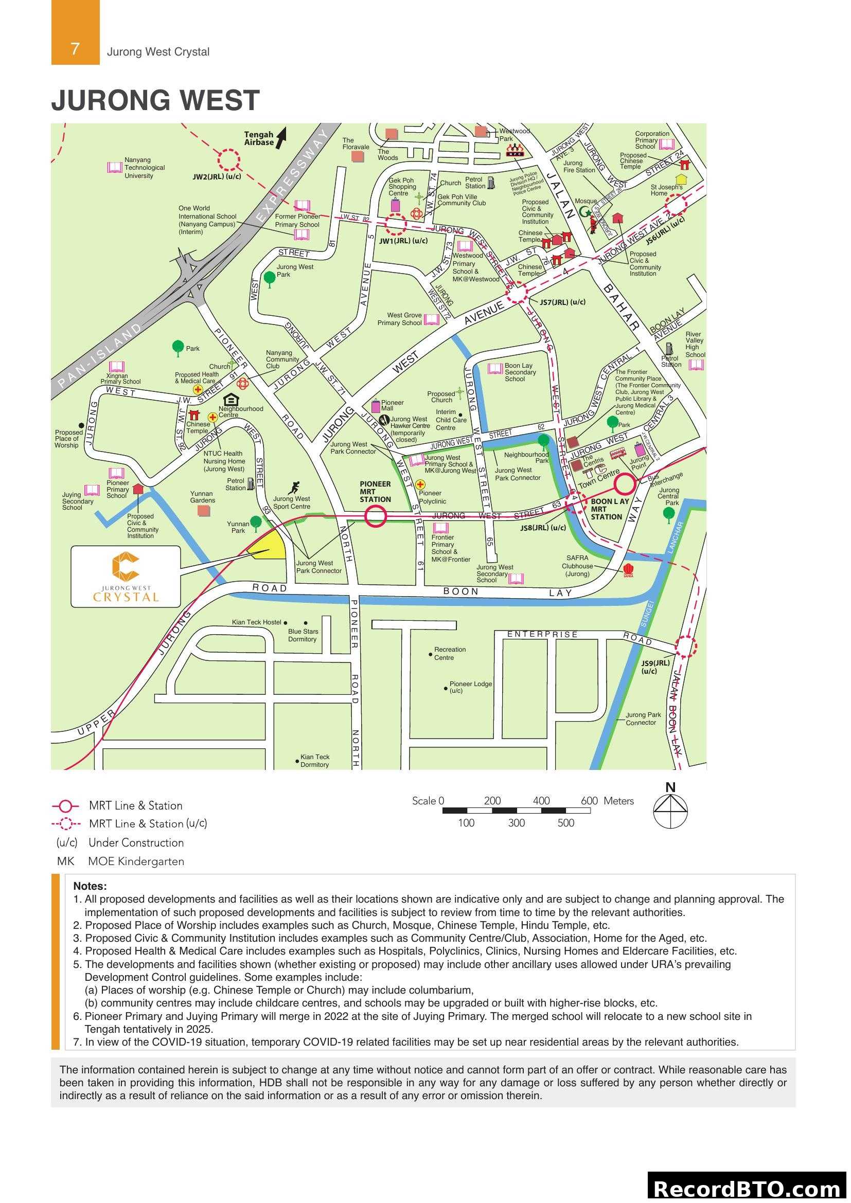Jurong West Location Map