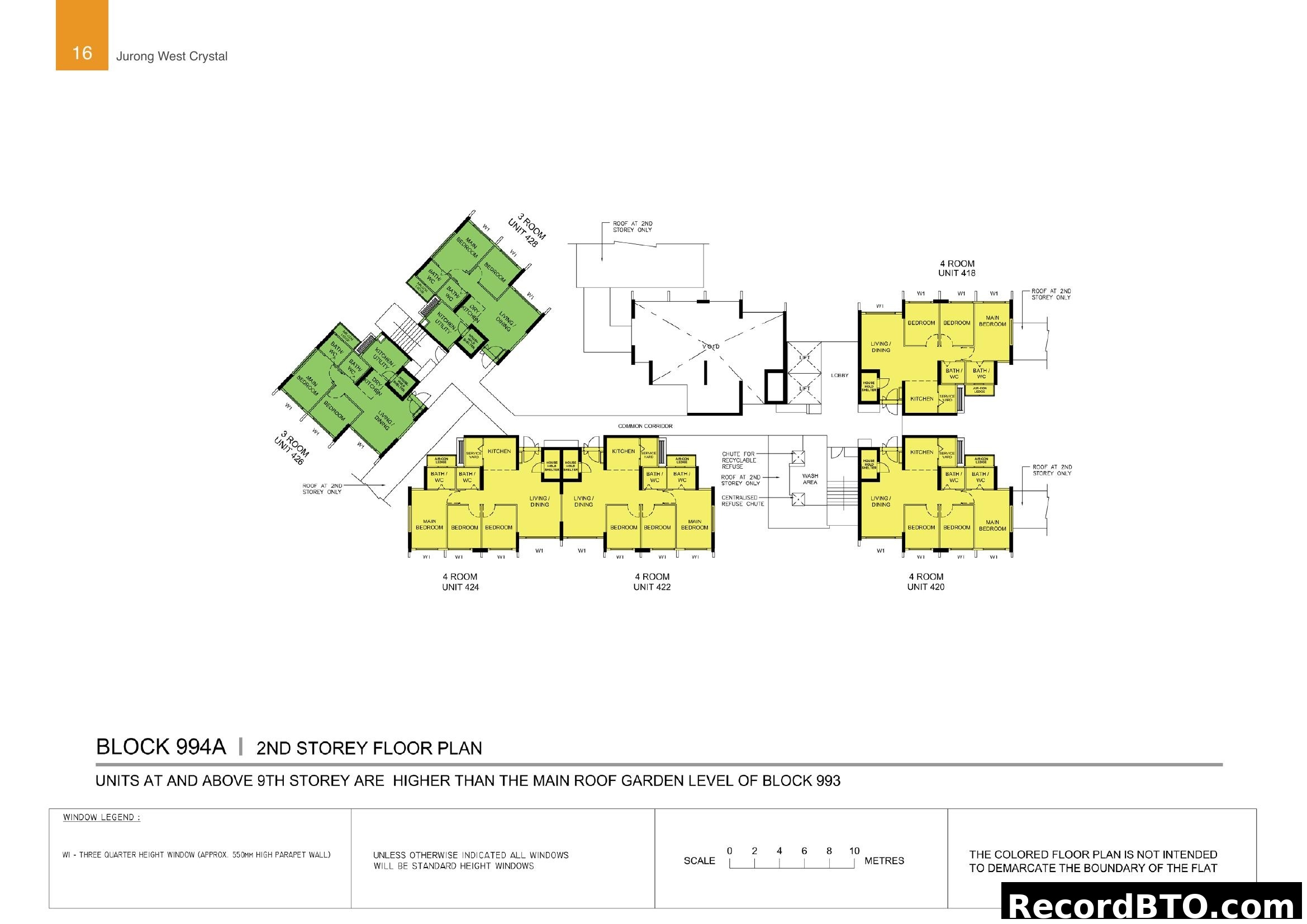 Block 994A 2nd Storey Floor Plan - Jurong West Crystal