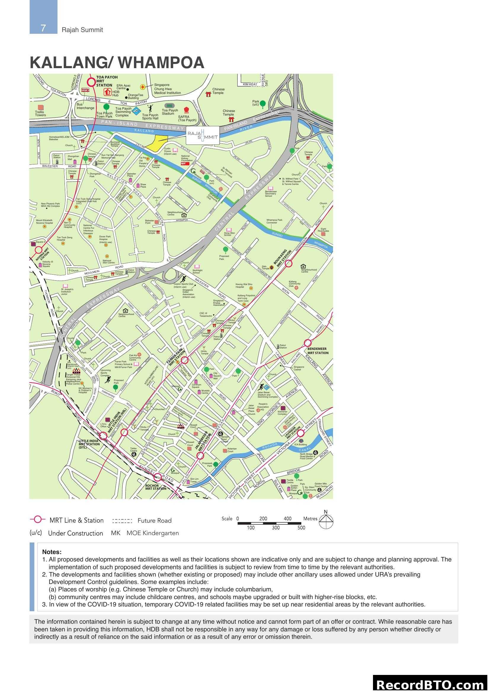 Kallang/Whampoa Locational Map with Amenities