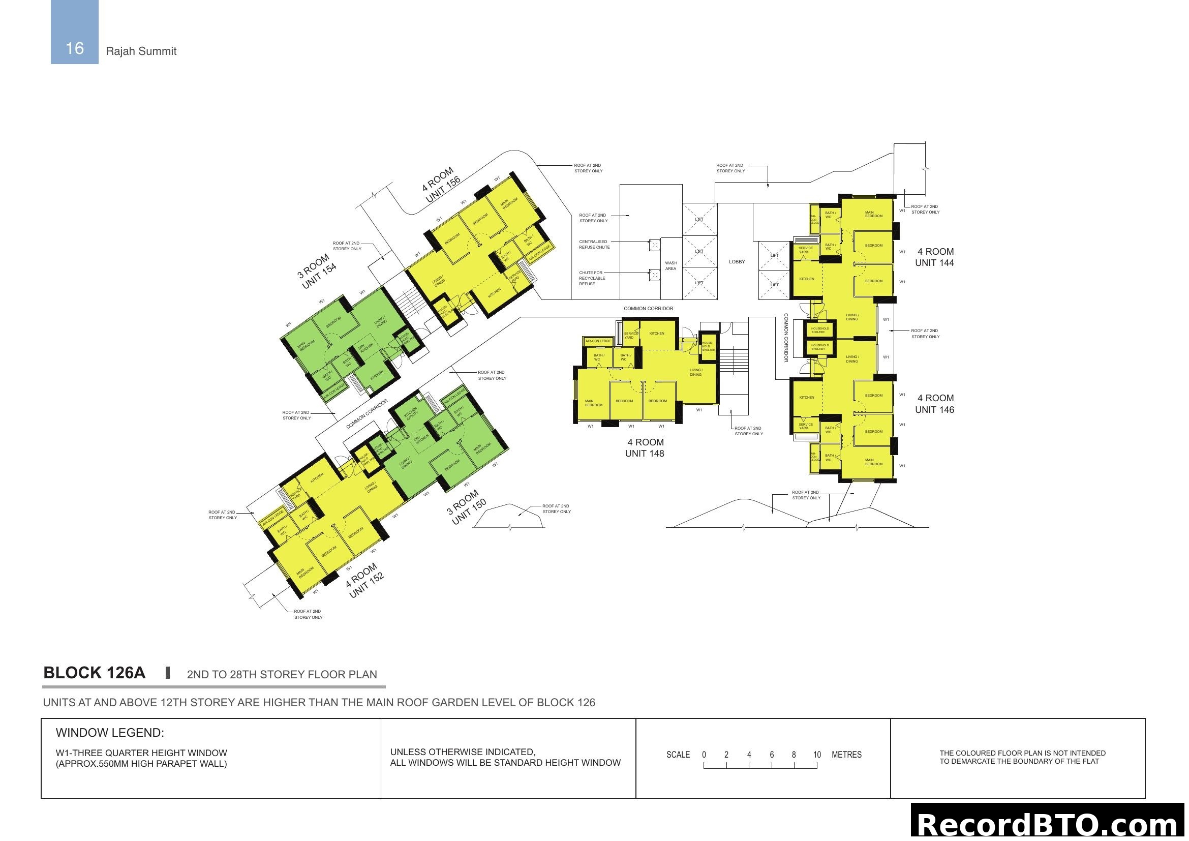 Rajah Summit Block 126A Floor Plan (2nd to 28th Storey)