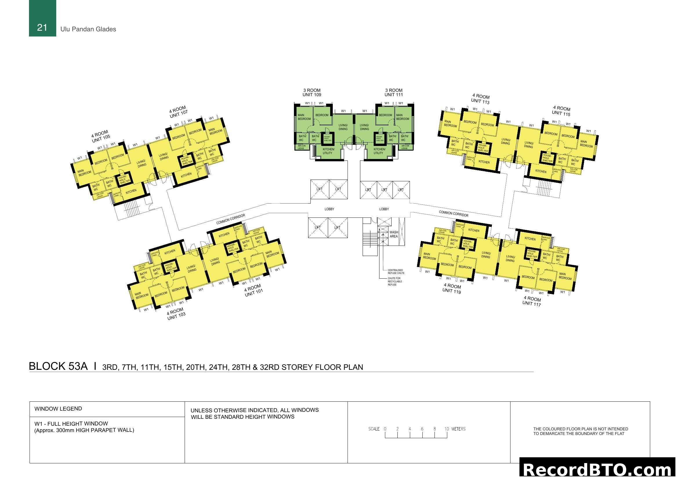 Ulu Pandan Glades Block 53A Floor Plan