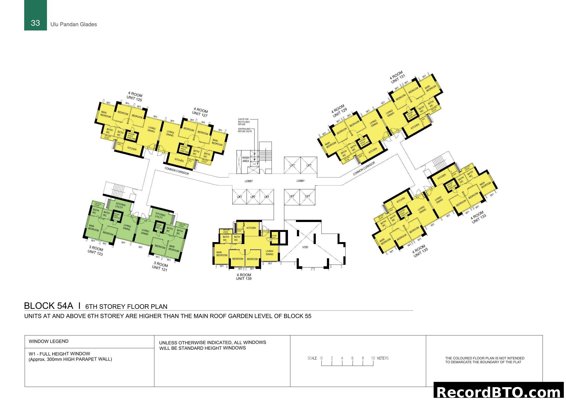 Block 54A, 6th Storey Floor Plan - Ulu Pandan Glades