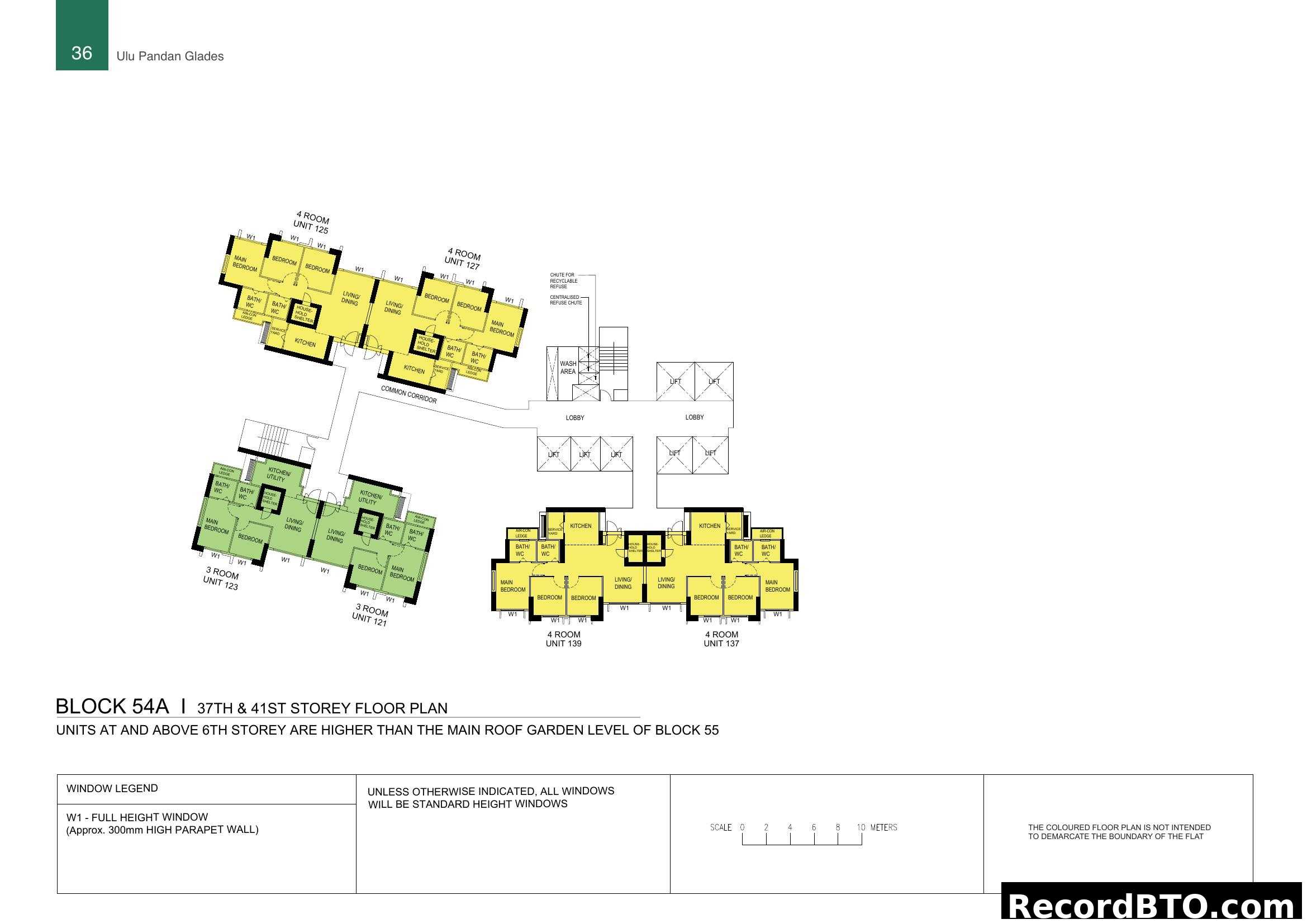 Block 54A | 37th & 41st Storey Floor Plan - Ulu Pandan Glades