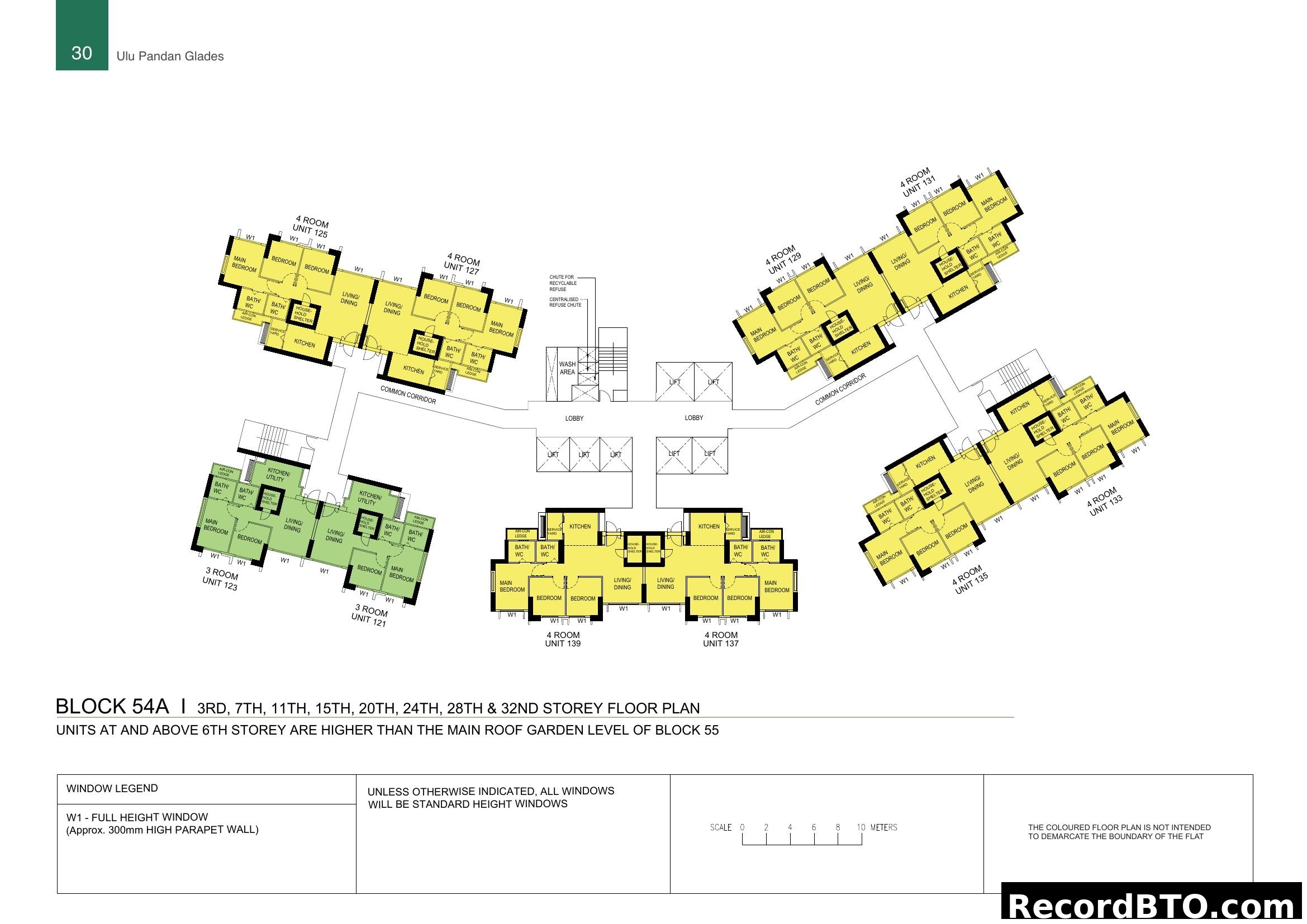 Ulu Pandan Glades Block 54A Storey Floor Plan