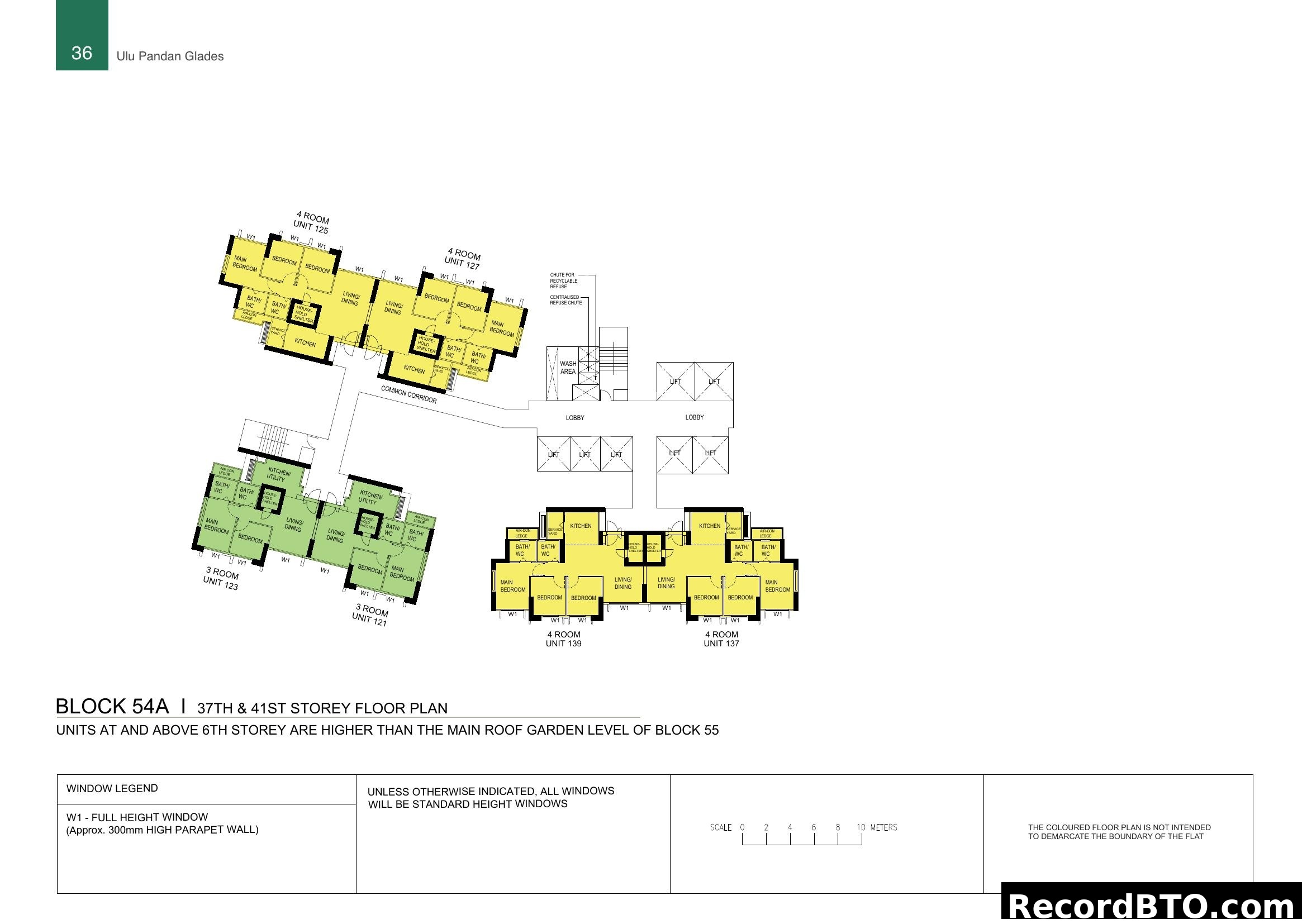 Block 54A | 37th & 41st Storey Floor Plan - Ulu Pandan Glades