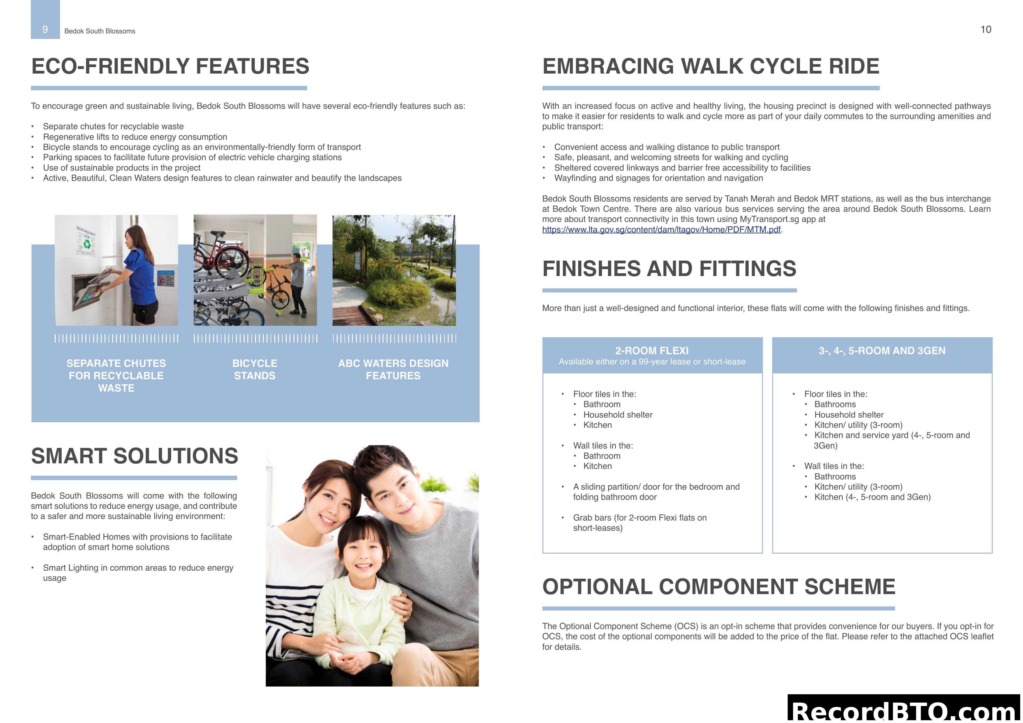 Bedok South Blossoms Features & Fittings