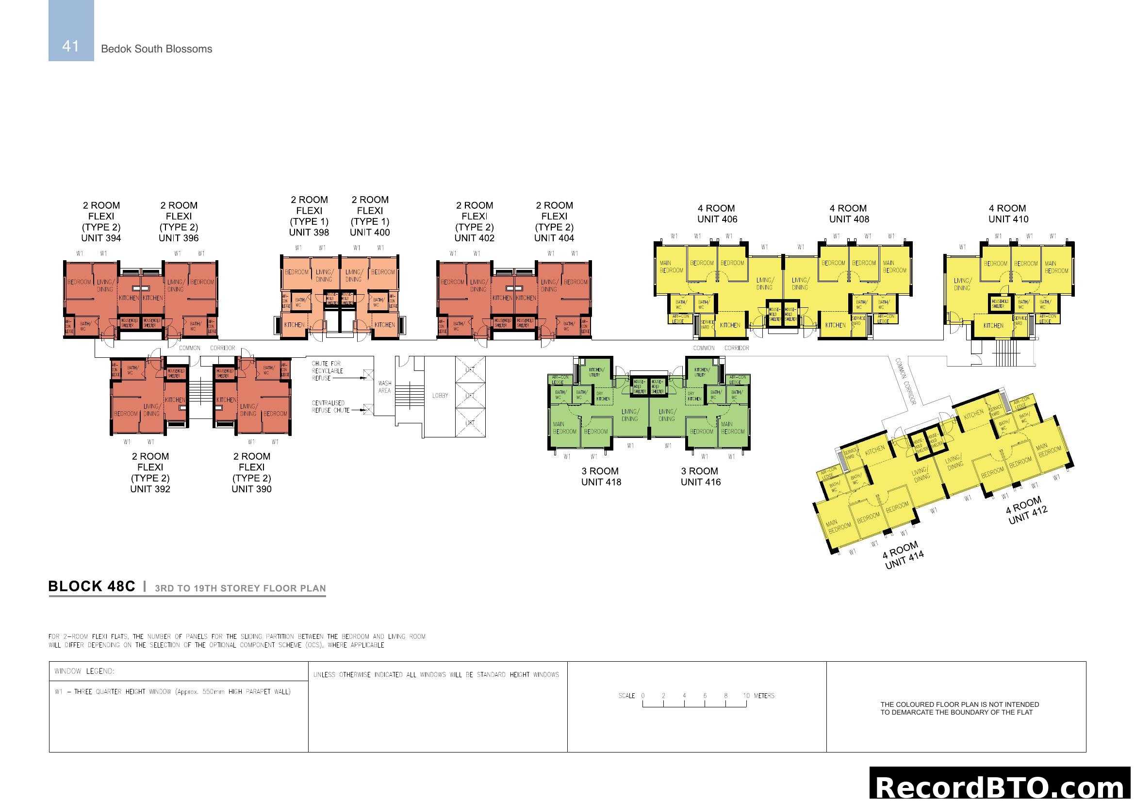 Bedok South Blossoms Block 48C Floor Plans (3rd-19th Storey)