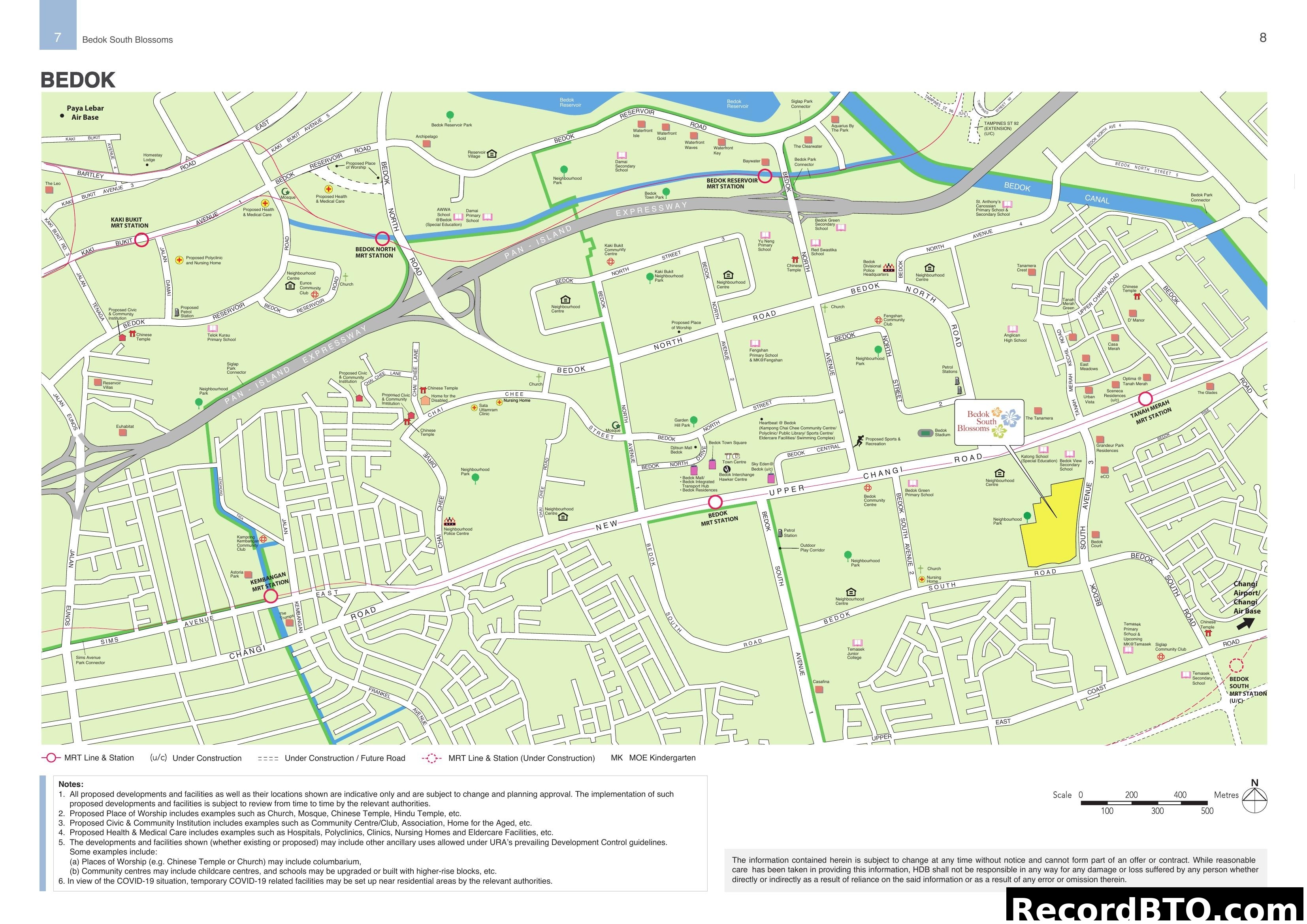 Bedok South Blossoms Location Map