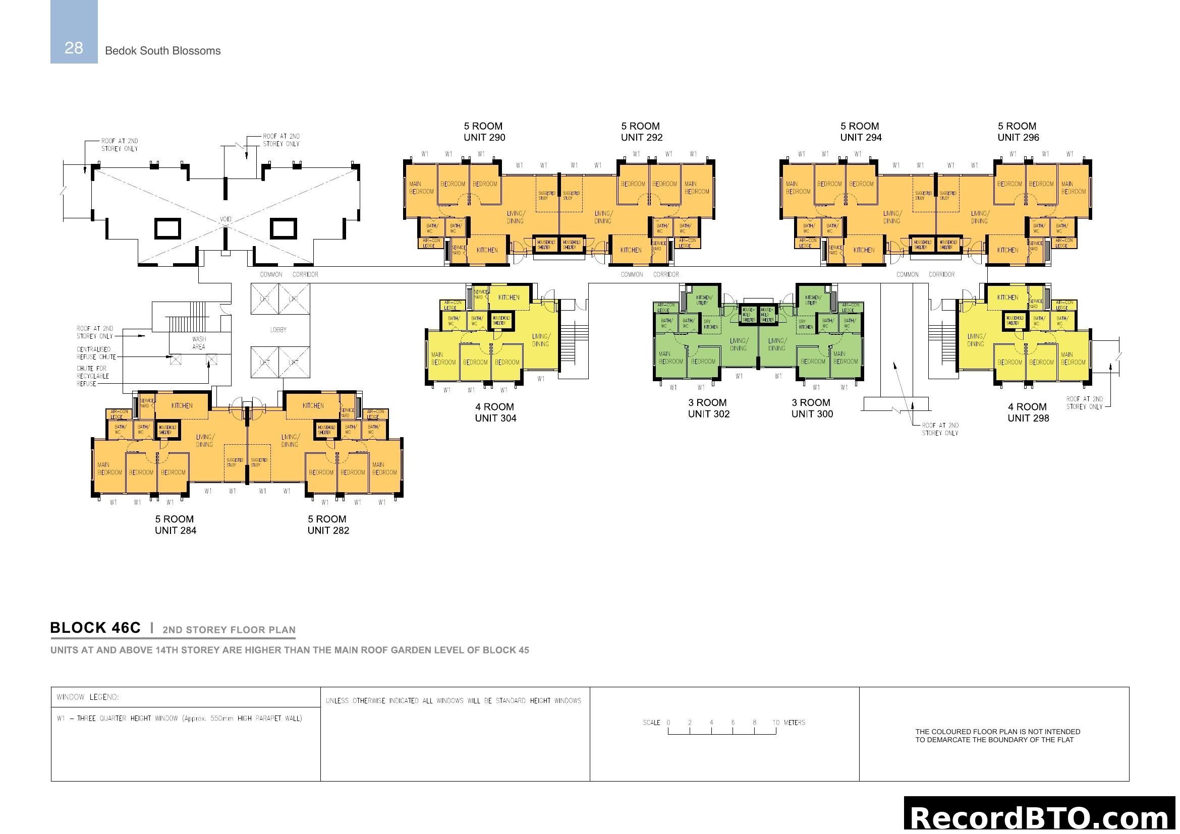 Block 46C 2nd Storey Floor Plan - Bedok South Blossoms