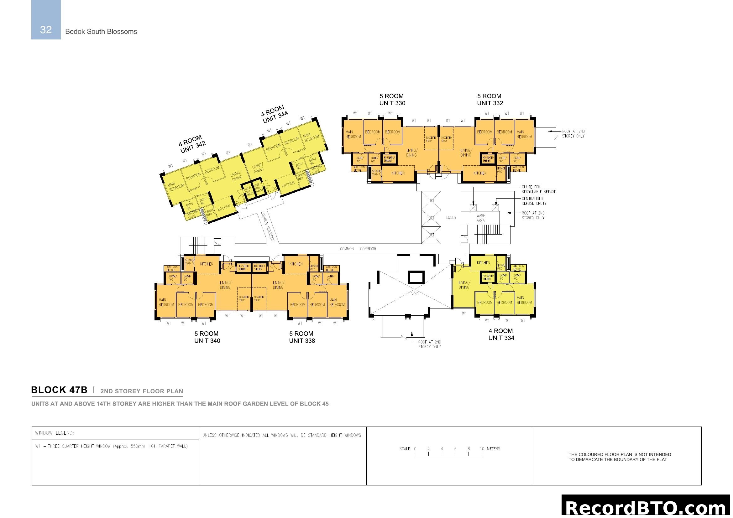 Block 47B 2nd Storey Floor Plan