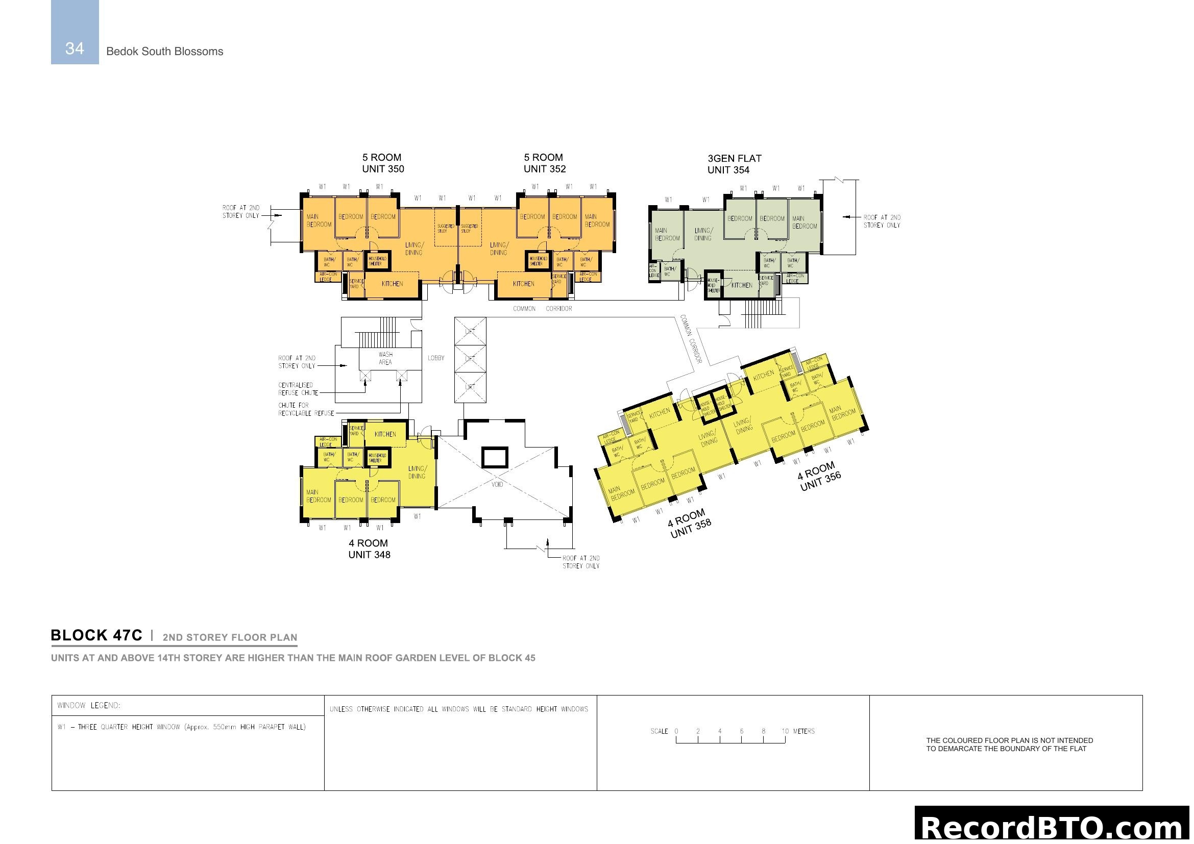 Block 47C 2nd Storey Floor Plan - Bedok South Blossoms