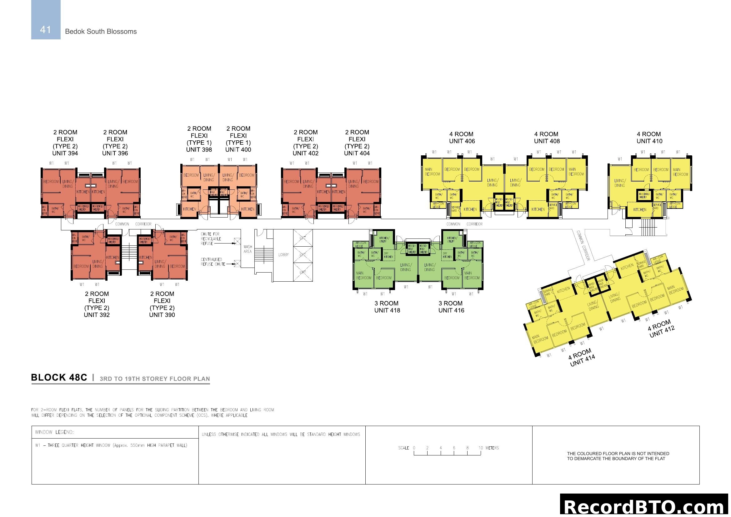Bedok South Blossoms Block 48C Floor Plans (3rd-19th Storey)