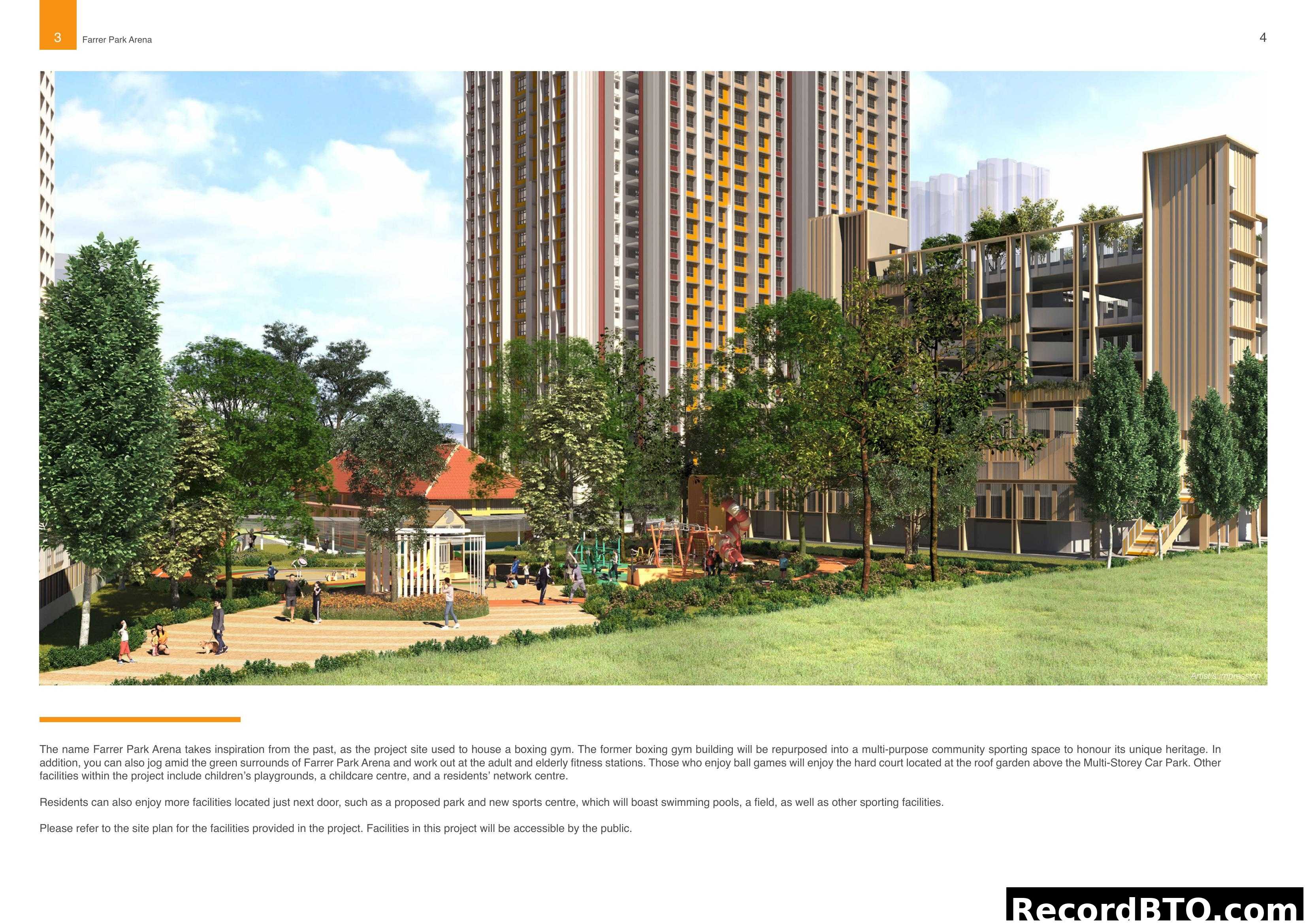 Farrer Park Arena: Community Facilities and Green Spaces