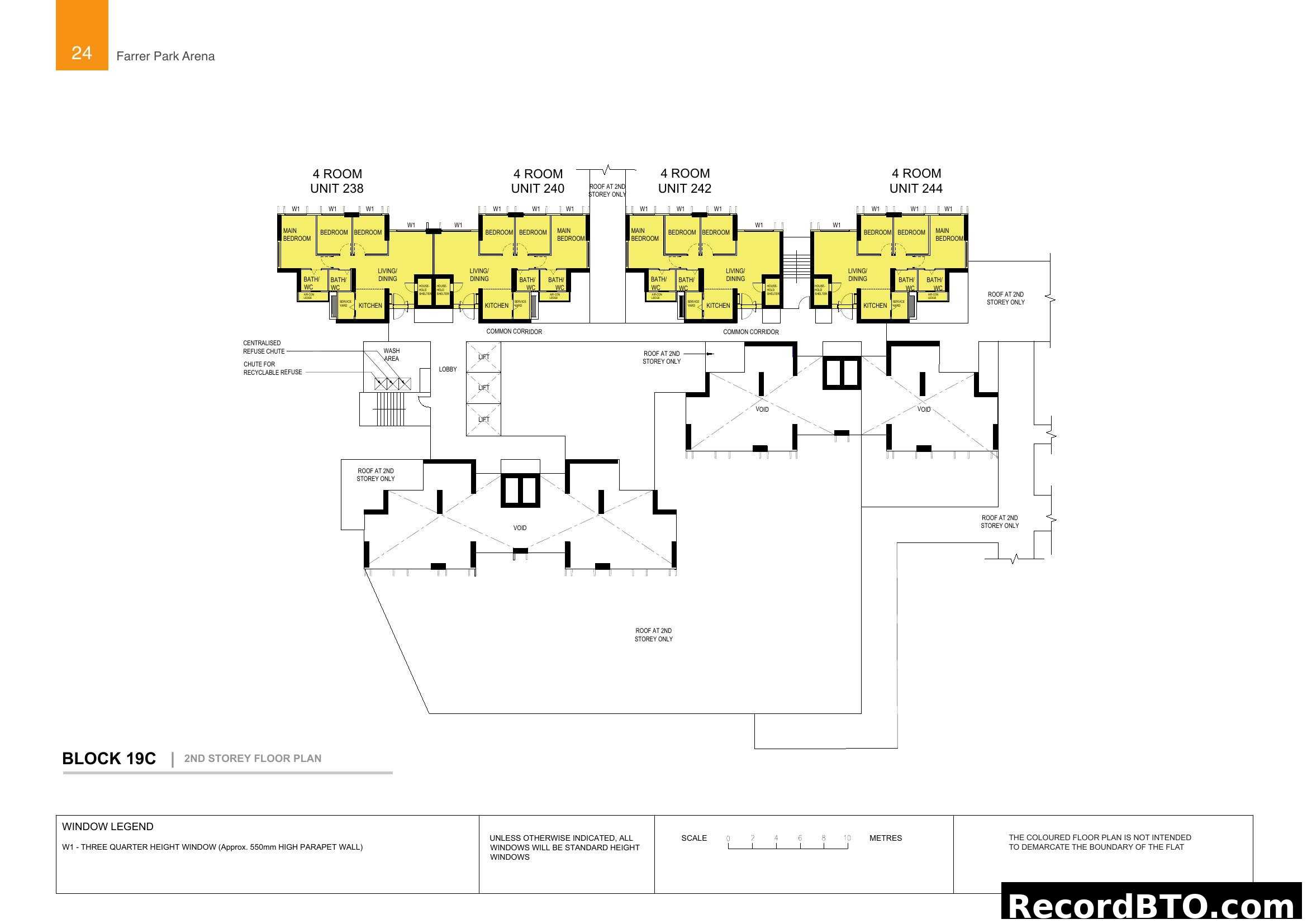 Farrer Park Arena - Block 19C 2nd Storey Floor Plan