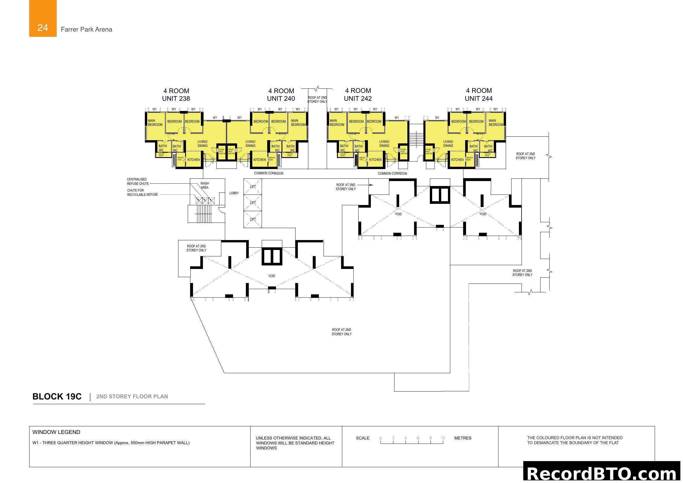 Farrer Park Arena - Block 19C 2nd Storey Floor Plan