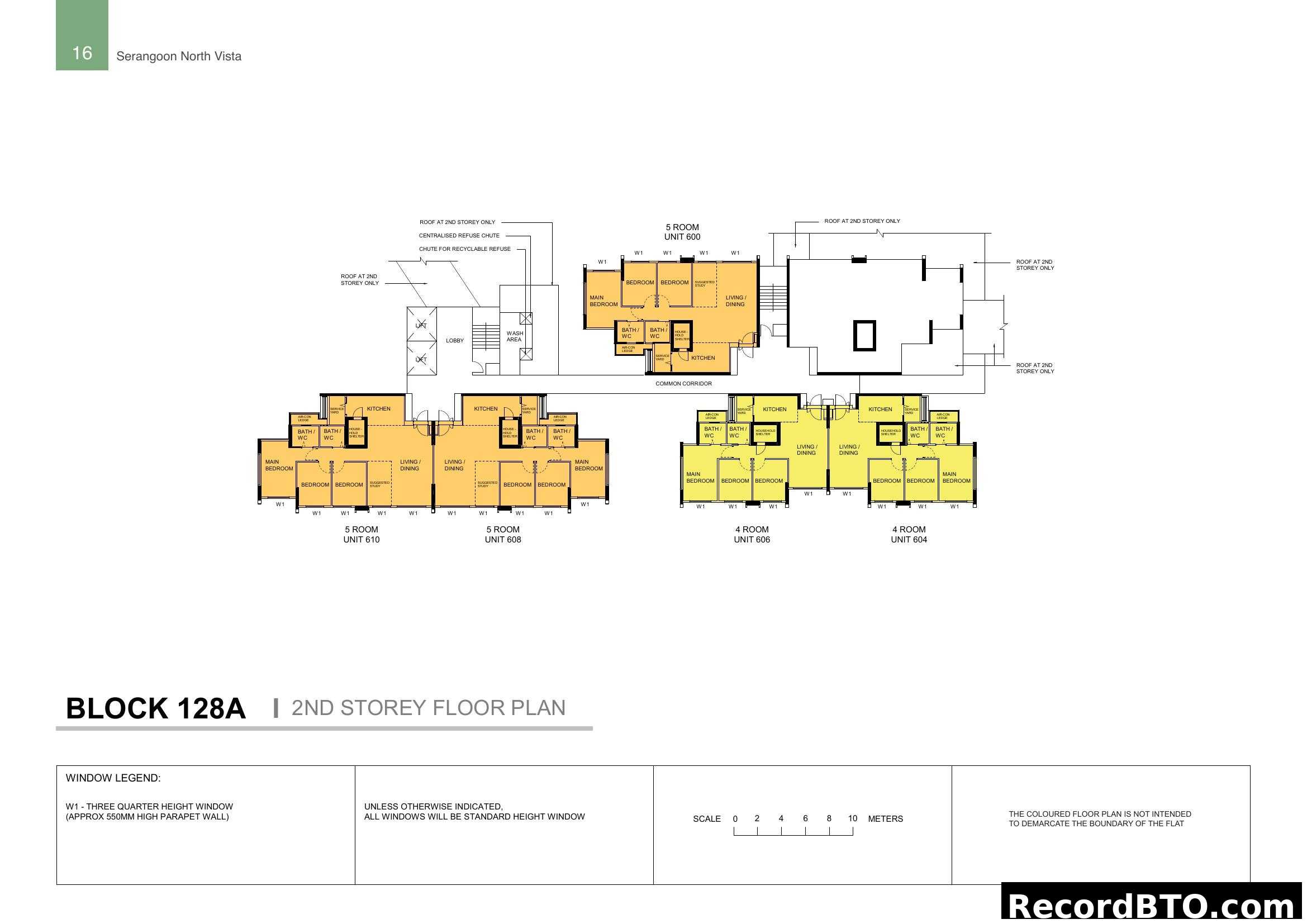 Block 128A 2nd Storey Floor Plan - Serangoon North Vista