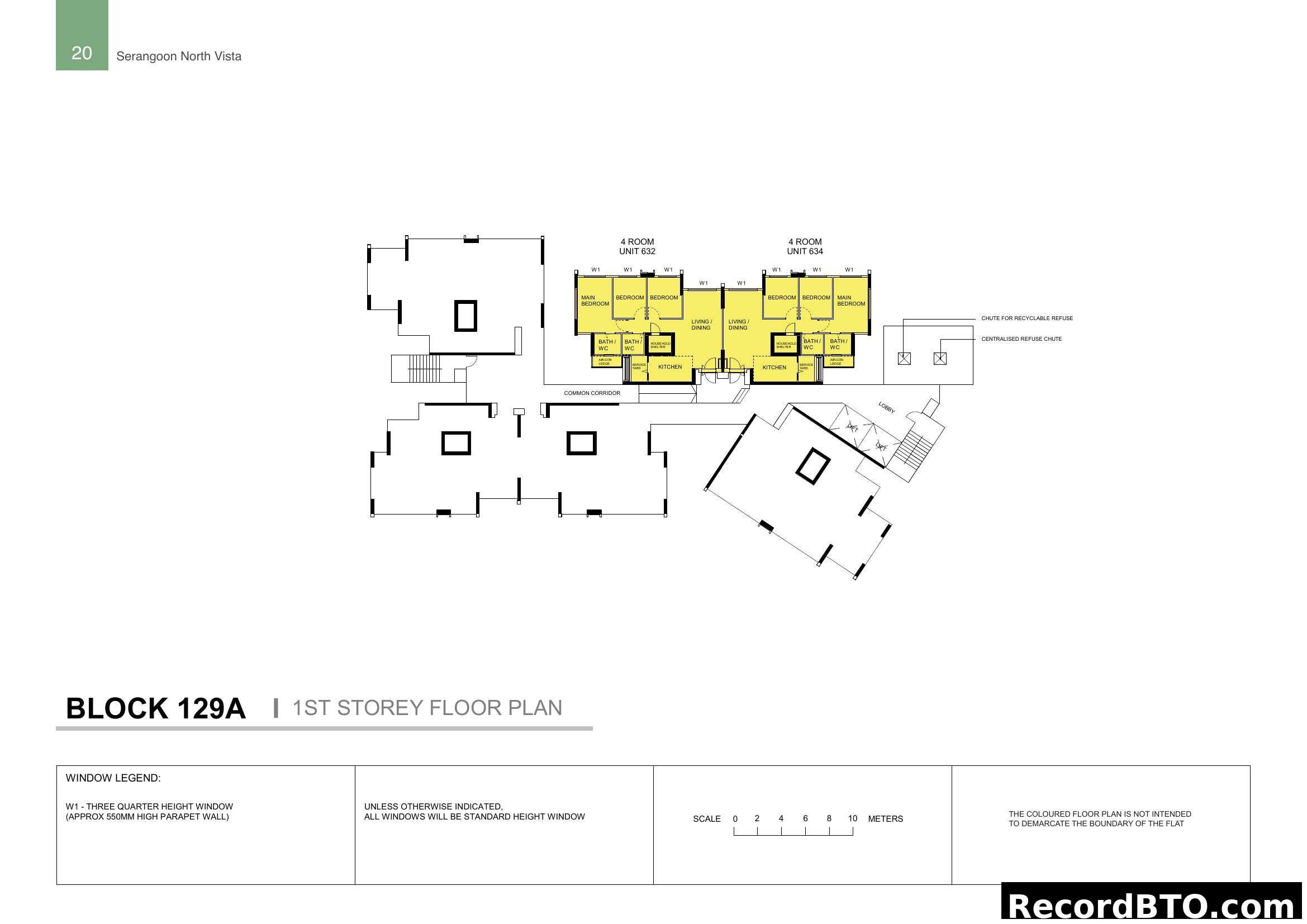 Block 129A 1st Storey Floor Plan